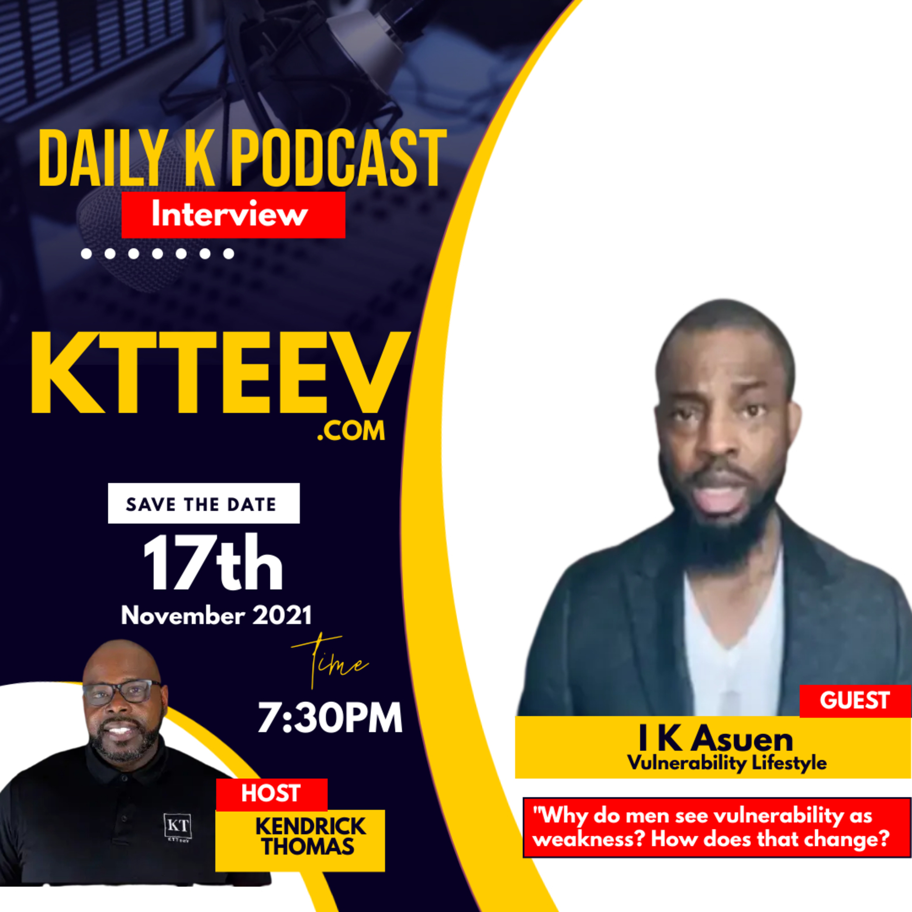 The Power of men being Vulnerable | Daily K Podcast | Wellness Wednesday episode artwork