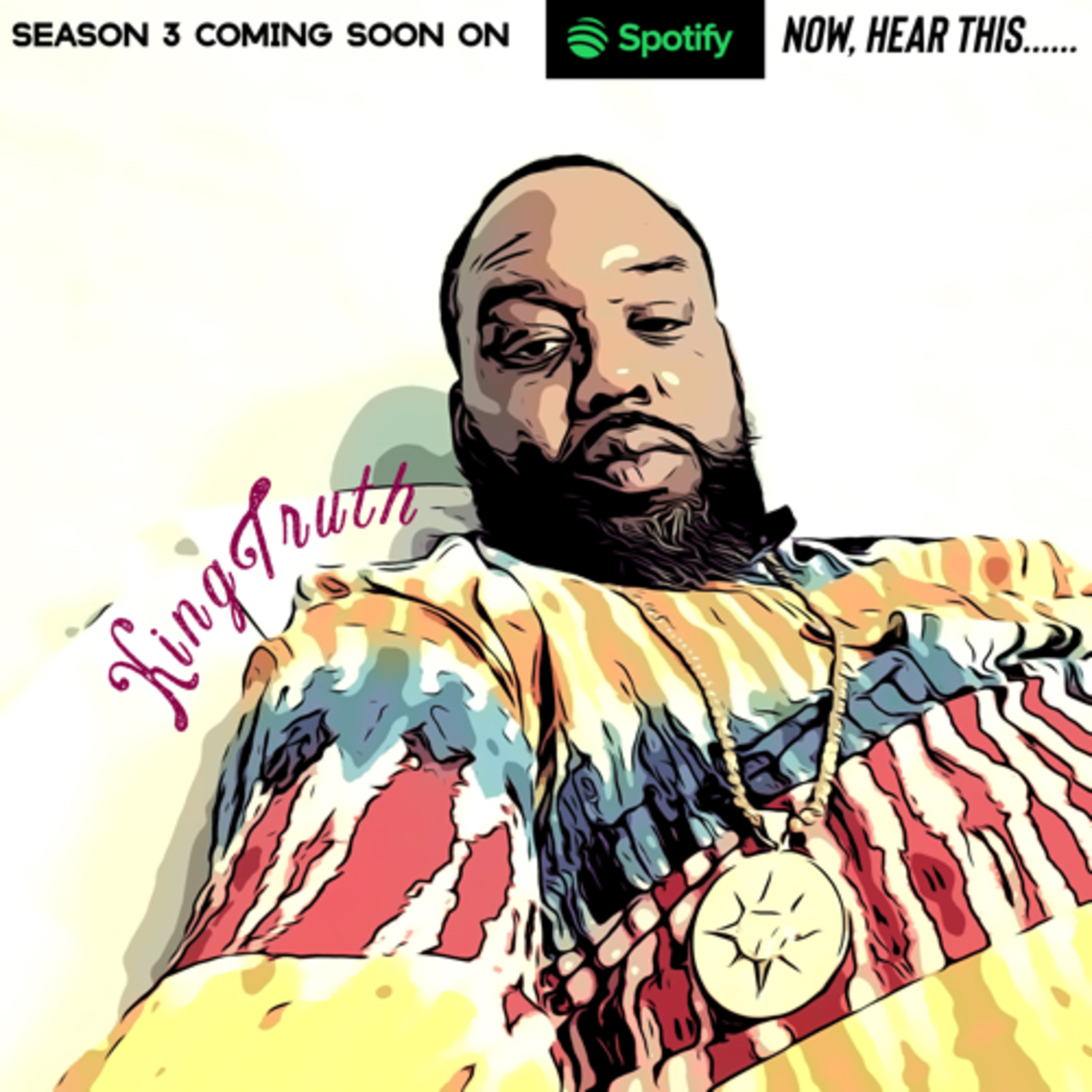"Knowledge Vs. Faith" "A Complete Timeline of Biggie Vs. Death" "Some HipHop History" episode artwork