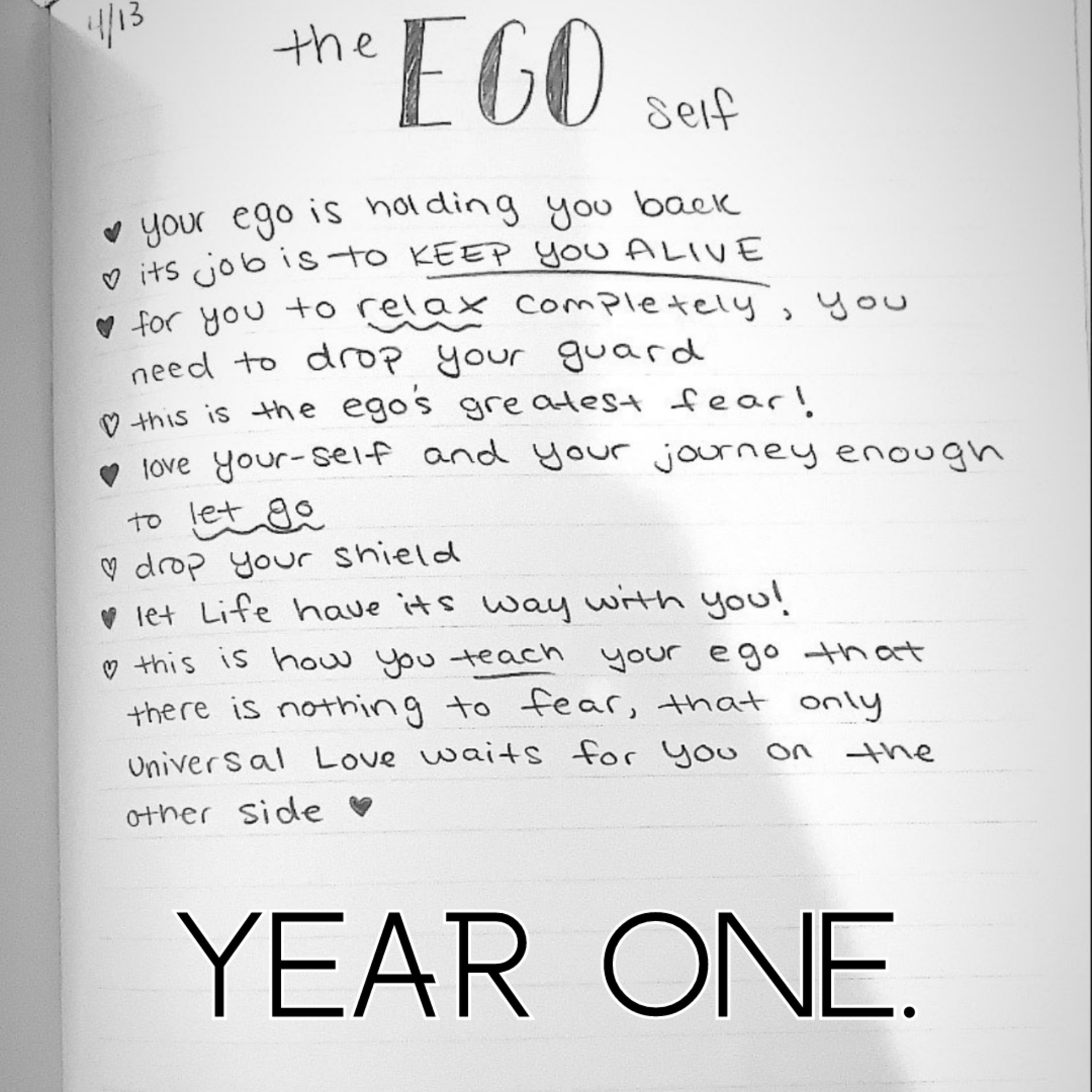 YEAR ONE.