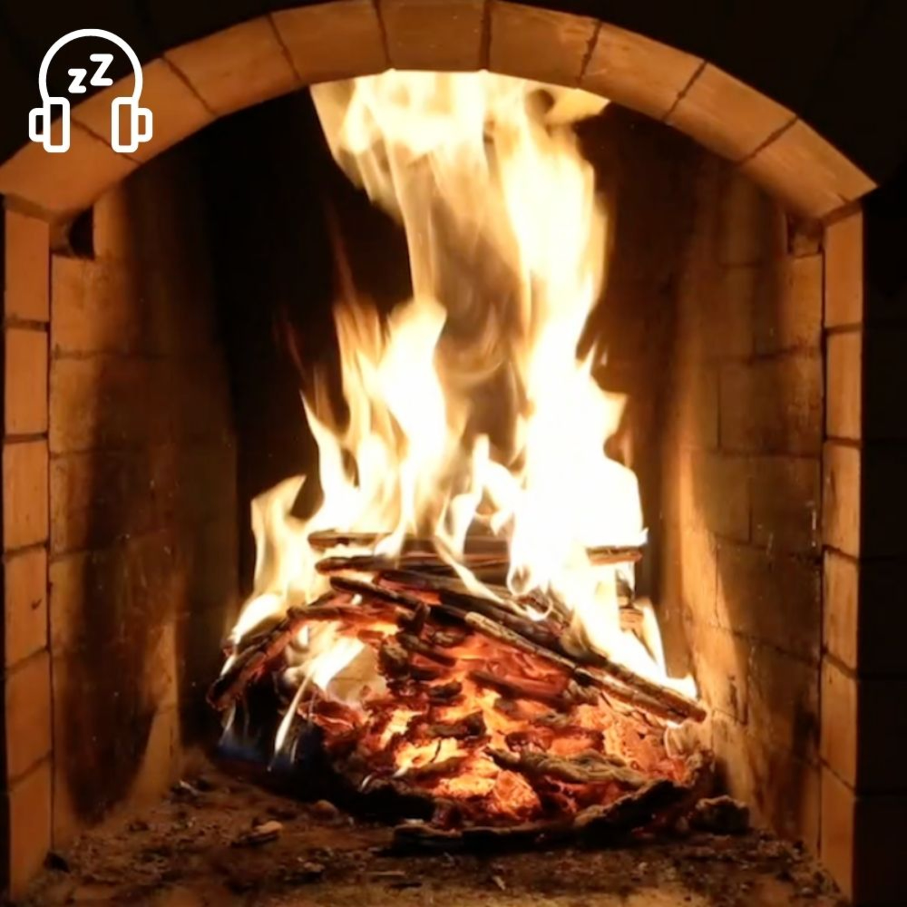 Fireplace & Blizzard Snowstorm Sounds | Howling Wind & Crackling Fire Sounds for Sleeping, Insomnia, Stress Relief, Anxiety Reduction, Romance, Reading, Concentration or Study | Nature Sleep Aid