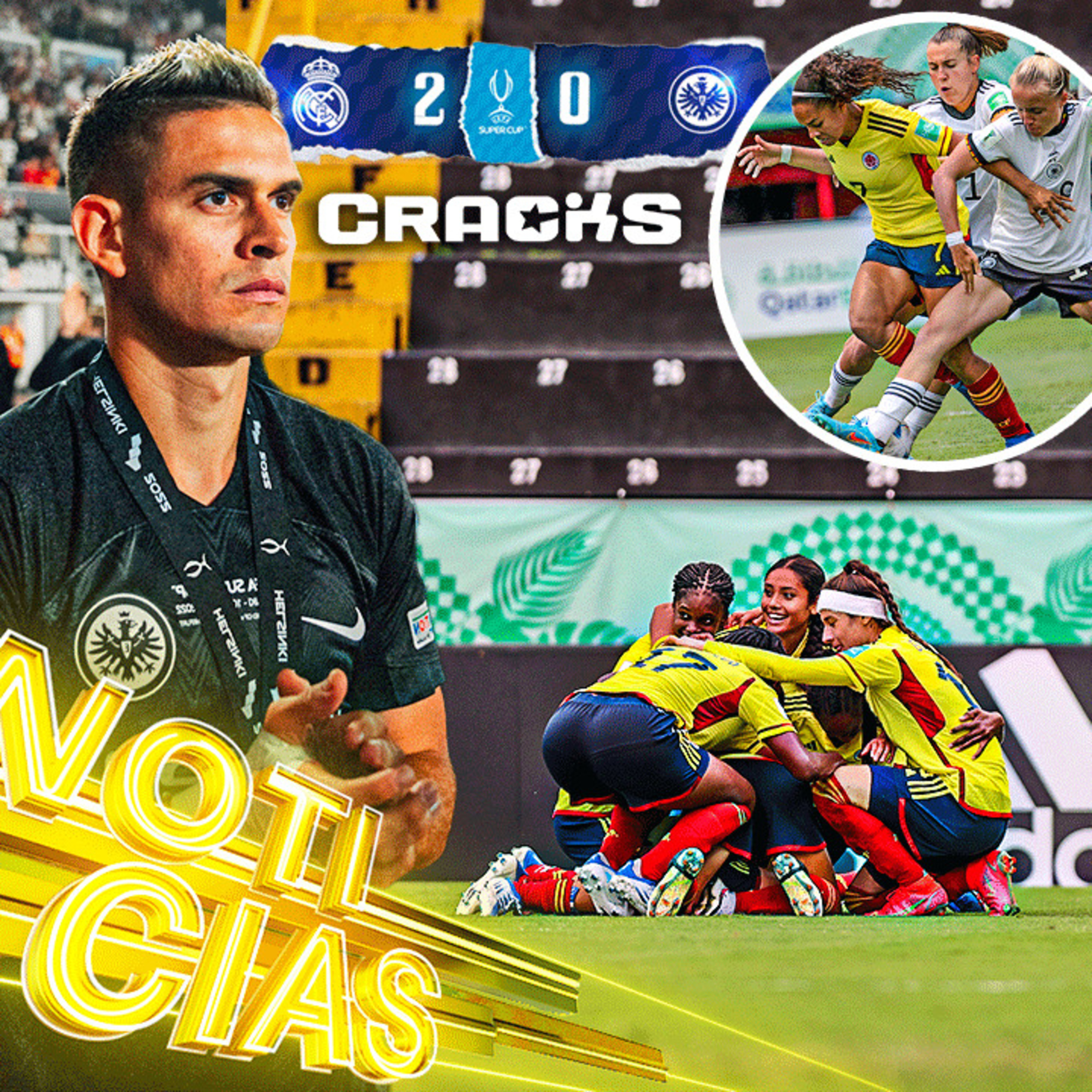 ¡Hacen HISTORIA! COLOMBIA 1-0 ALEMANlA | BORRÉ no puede contra el MADRID | SANTI ARIAS sin EQUIPO | Cracks Colombia 10 Ago. episode artwork