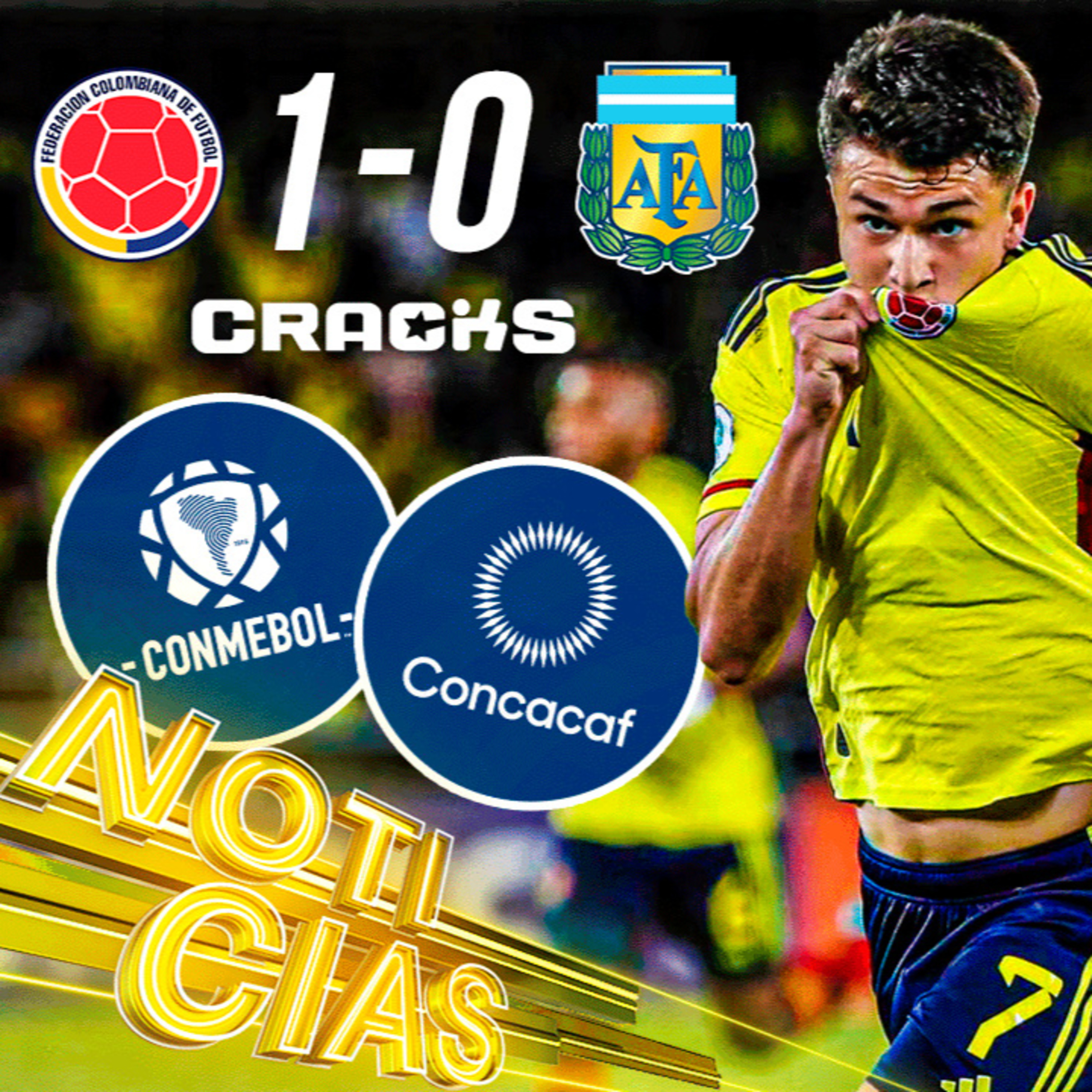 ¡COLOMBIA elimina a ARGENTINA con GOL de JUANDA FUENTES! RESUMEN | ¿CONMEBOL y CONCACAF se unen? | Cracks Colombia 27 Ene. episode artwork