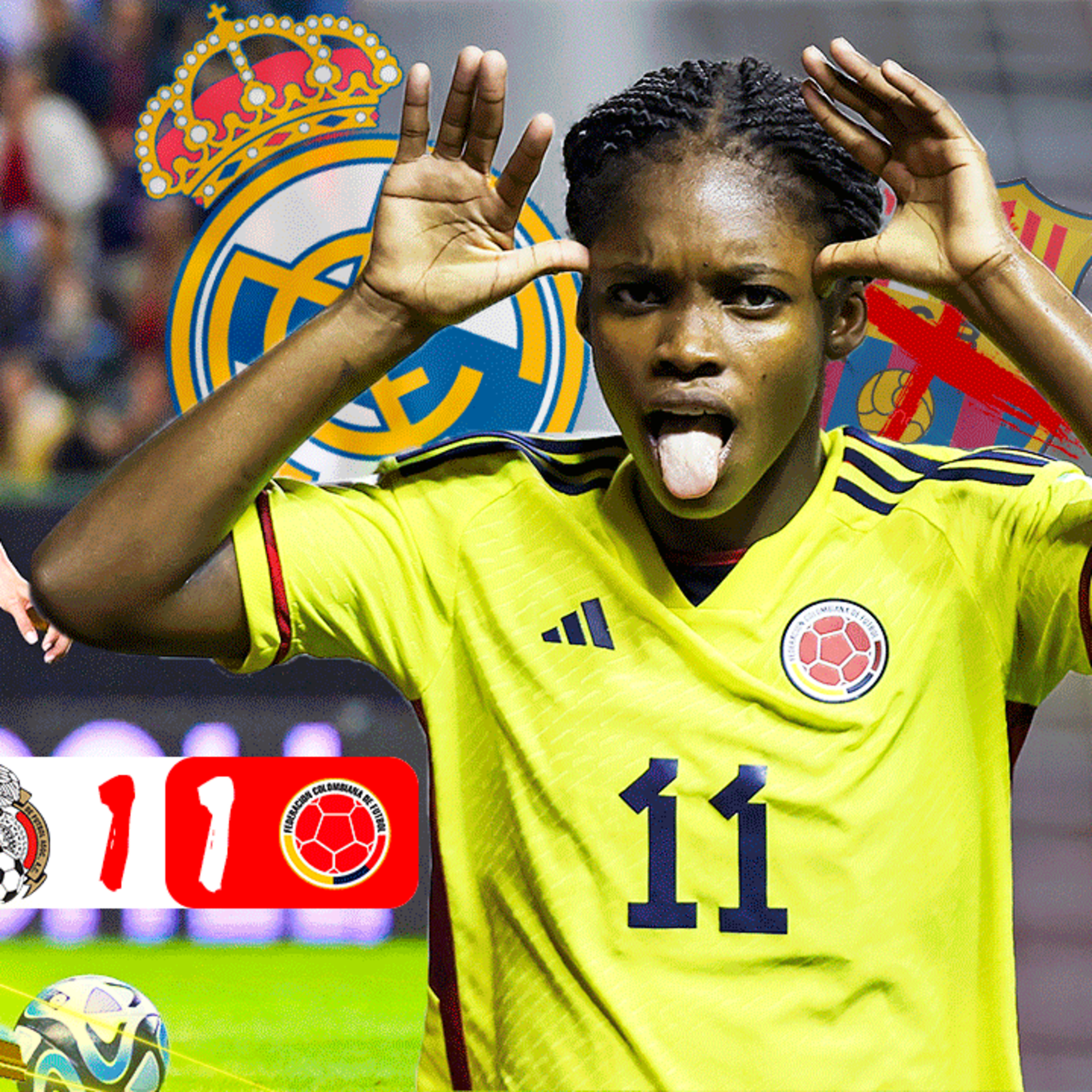 ¿LINDA CAICEDO al REAL MADRID? | COLOMBIA EMPATA con MEXICO y son ¿SEGUNDAS? | MÁS MINUTOS para DURÁN | Cracks Colombia 21 Feb. episode artwork