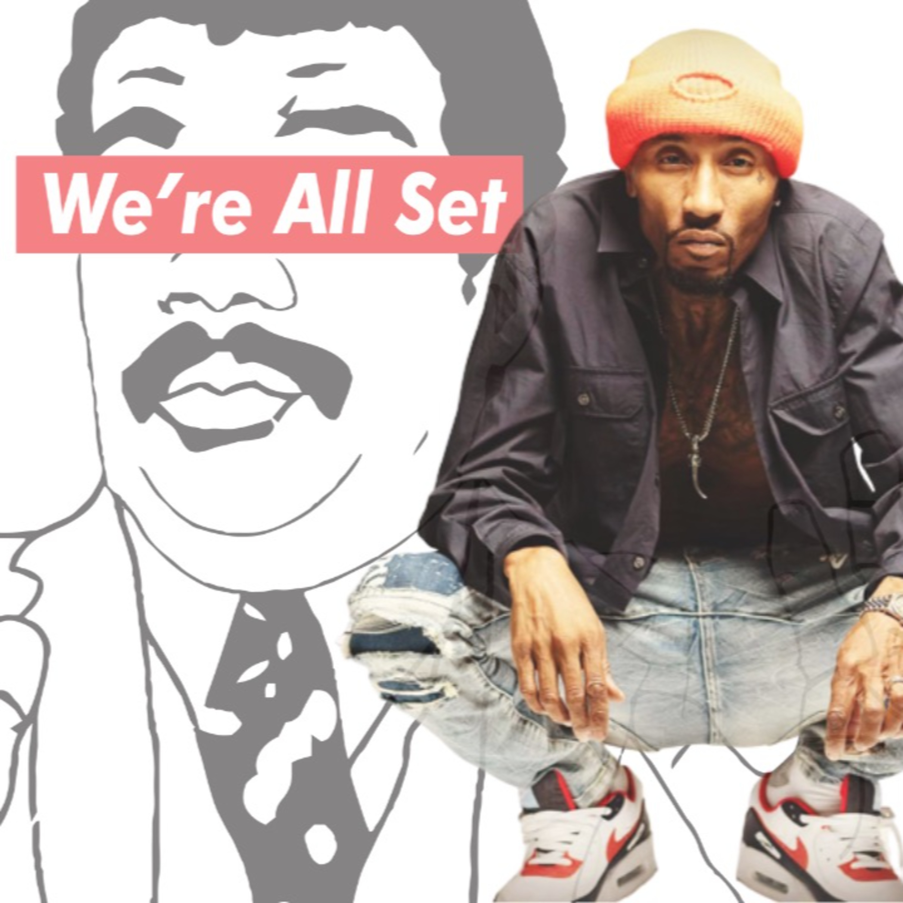 We're All Set Podcast: "Barz and Ballads Episode" (Nas collab; Chaka Zulu; Ye and Gap; Woman King; Future Publishing; 50 Cent Starz) episode artwork
