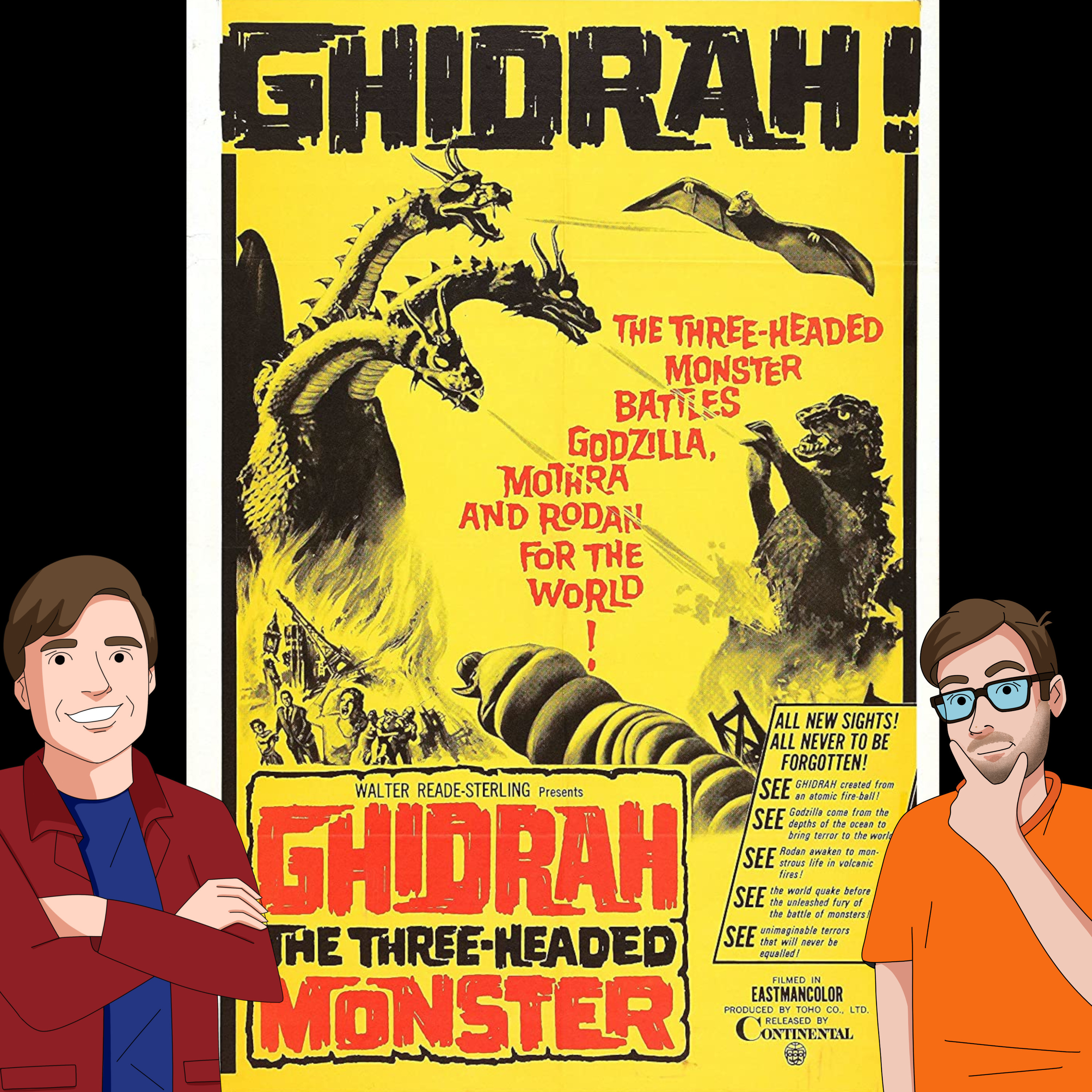 Ghidorah, the Three-Headed Monster (1964) - Drive-In Double Feature Podcast Episode 71 episode artwork