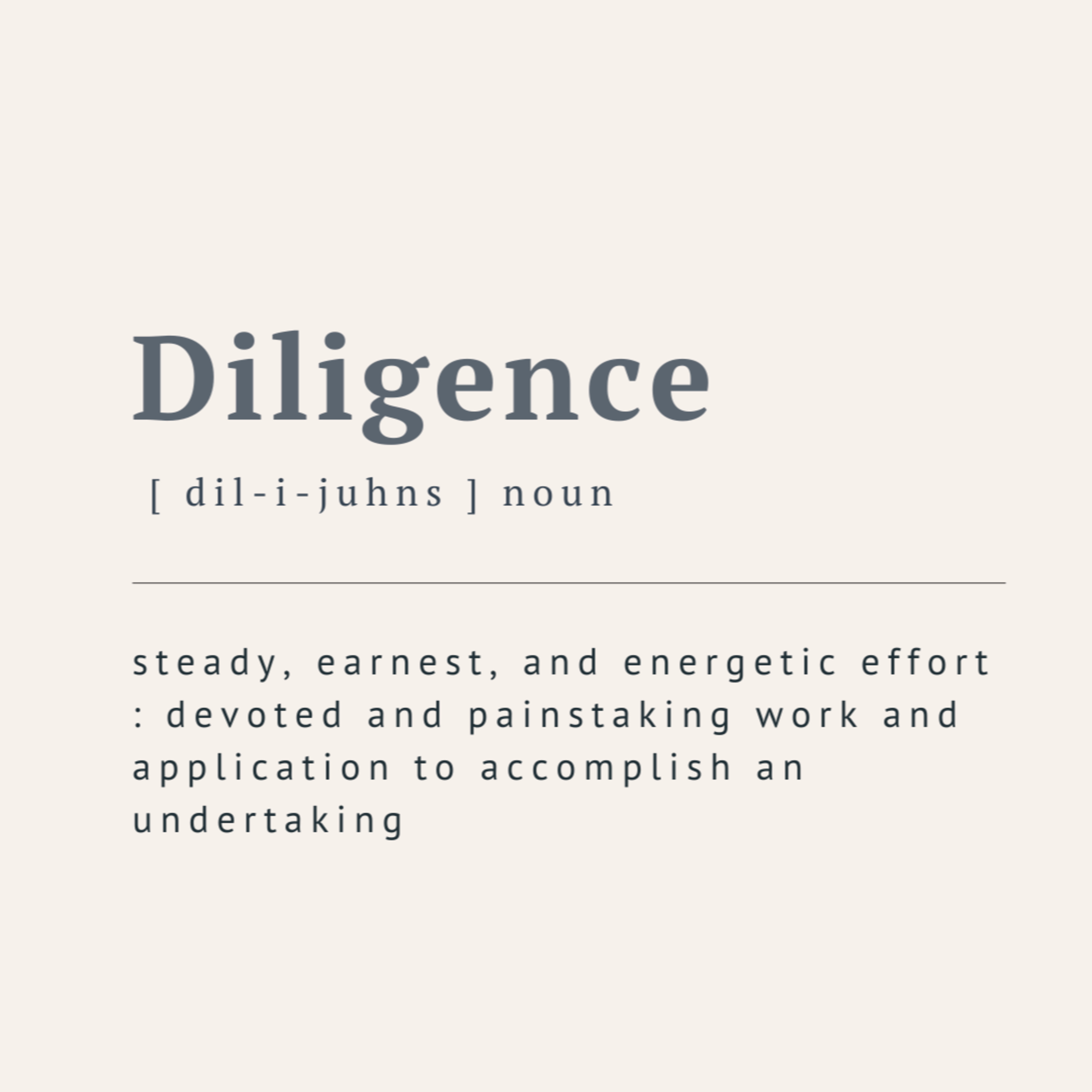 Diligence episode artwork