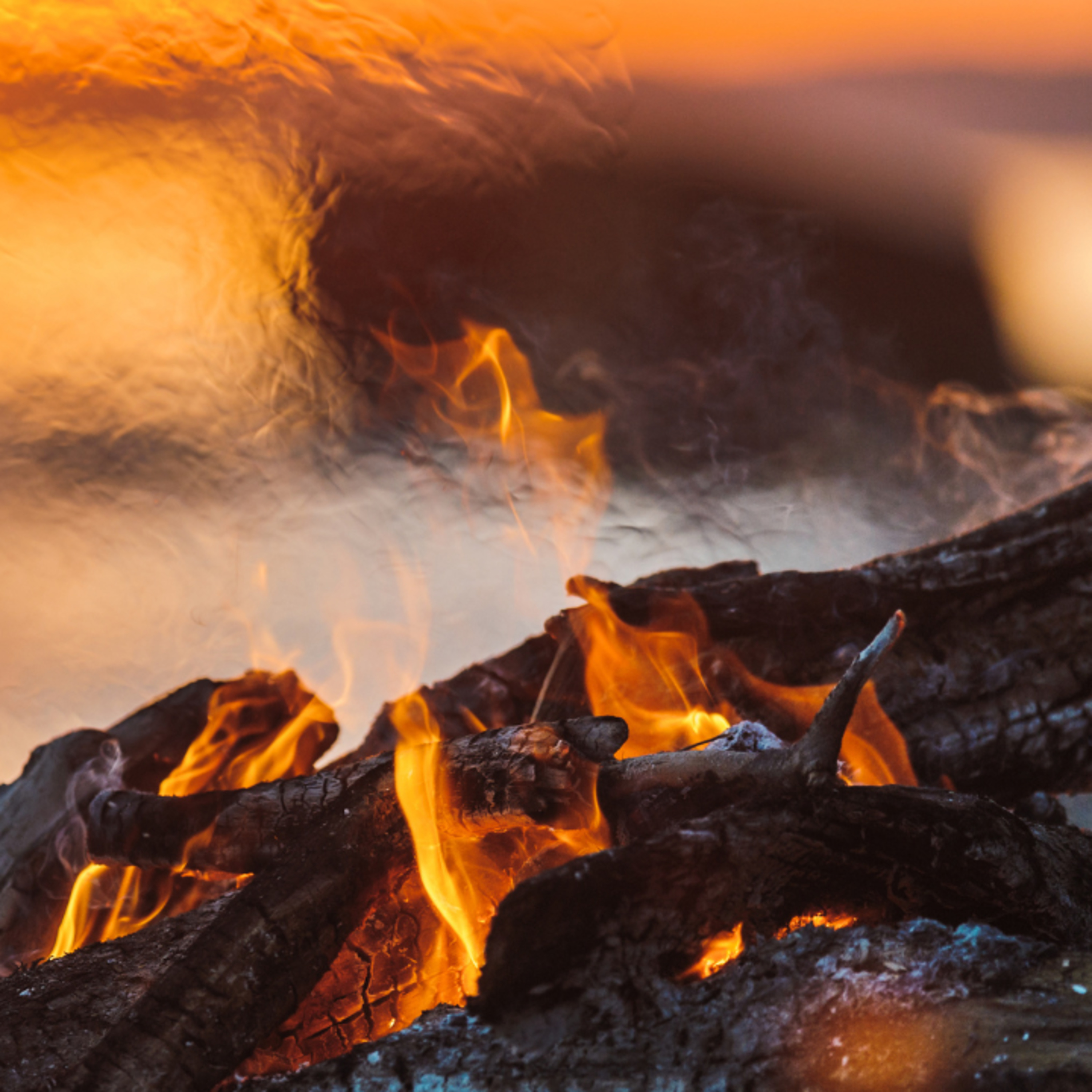 Crackling Campfire with Relaxing Waterfall (8 Hours) | Water and Fire Sounds for Stress Relief episode artwork