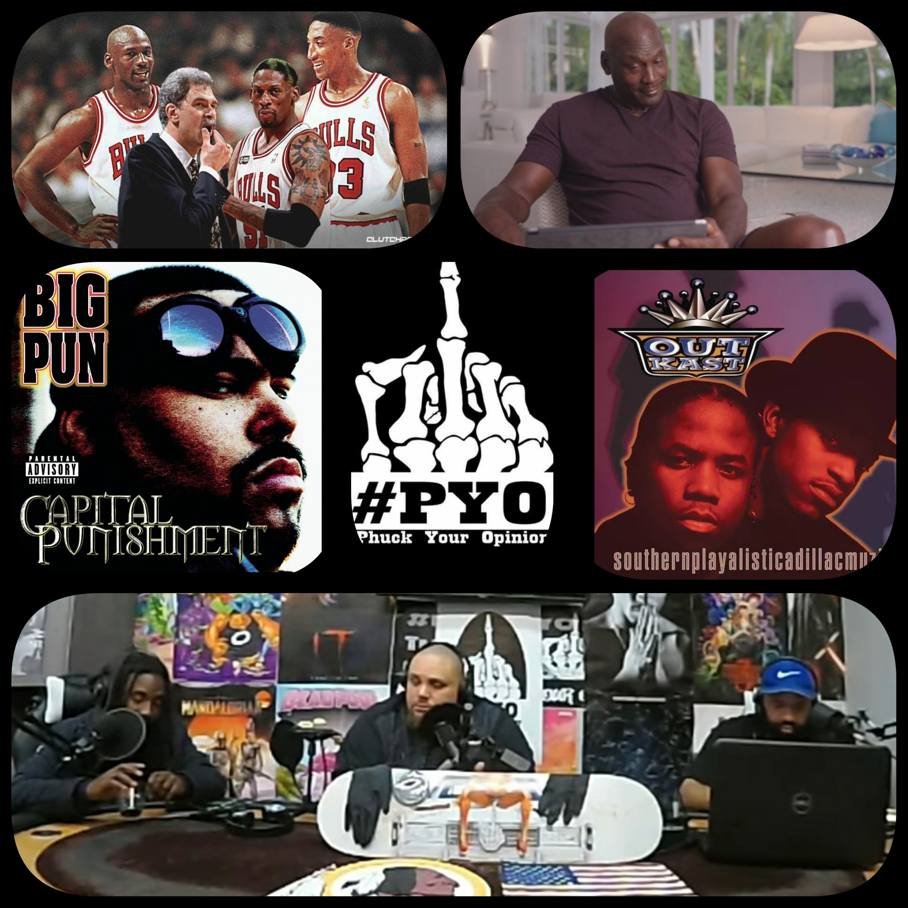 PYOPod Taco Tuesday 4/28. Big Pun Capital Punishment.TheLastDanceRodman. OutkastSouthernplayalistic episode artwork