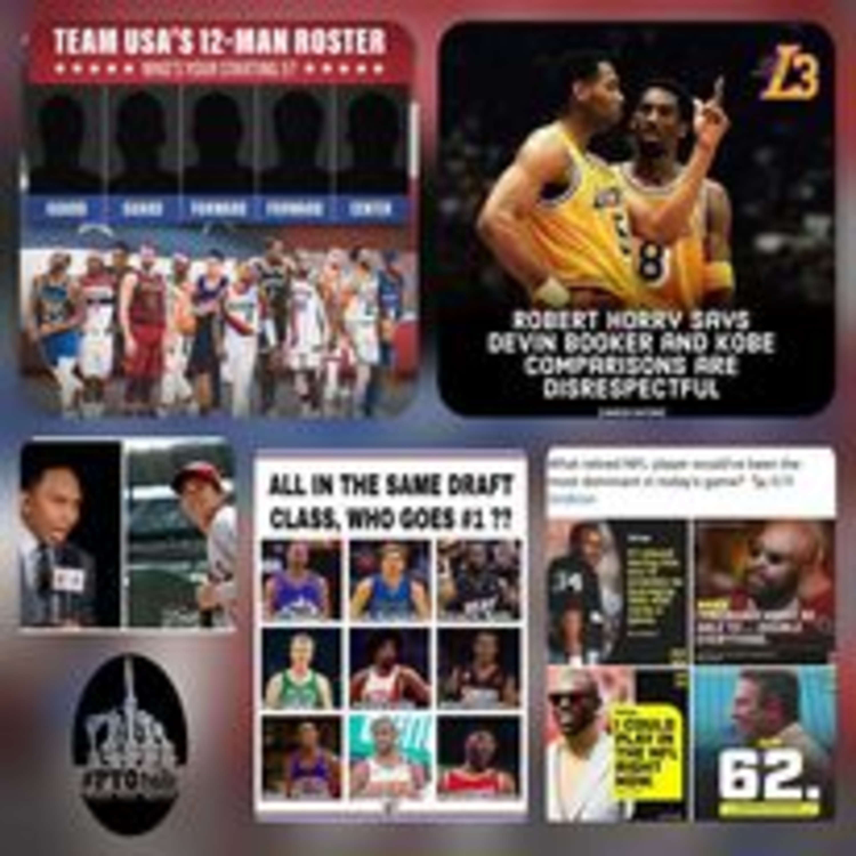 Taco Tuesday 7/13 #StephenASmith #ESPN #MLB #NFL #NBAPlayoffs #Kobe #DevinBooker #USABasketball