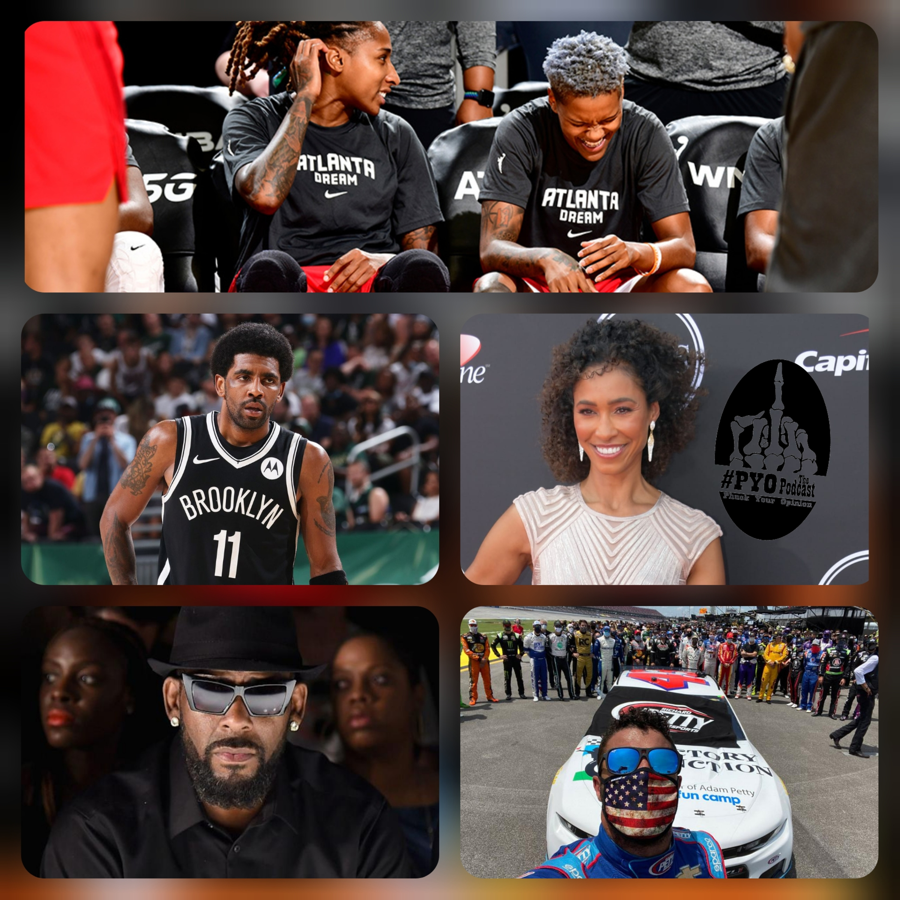 PYOPod 10/7 #WNBA #Brawl #KyrieIrving #SageSteele #ESPN #RKelly #BubbaWallace #Nascar
#Talladega episode artwork