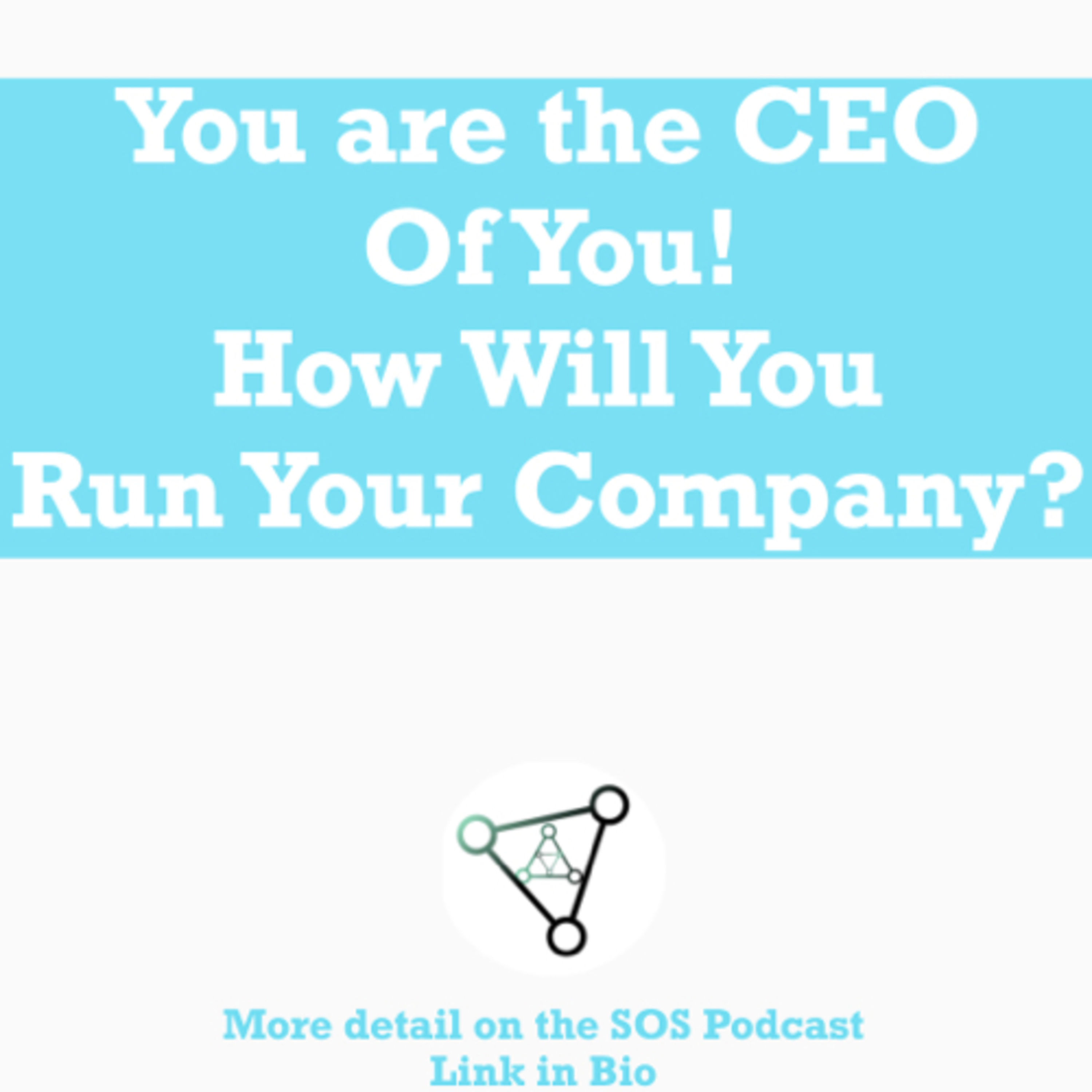 Ep. 15 - You are the CEO of you! How will you run your company? episode artwork