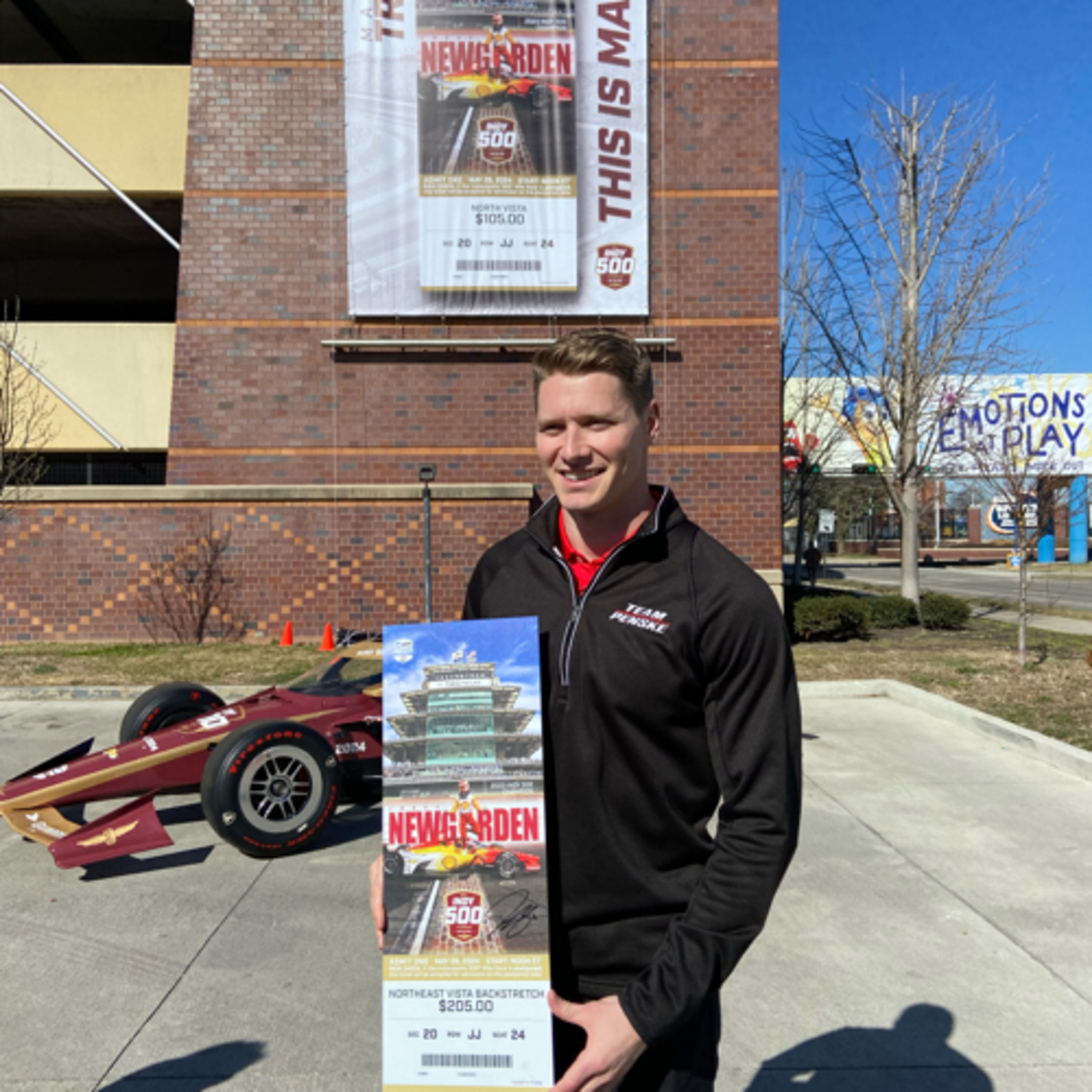 Indy 500 winner Josef Newgarden joins to talk unveil of race ticket  episode artwork