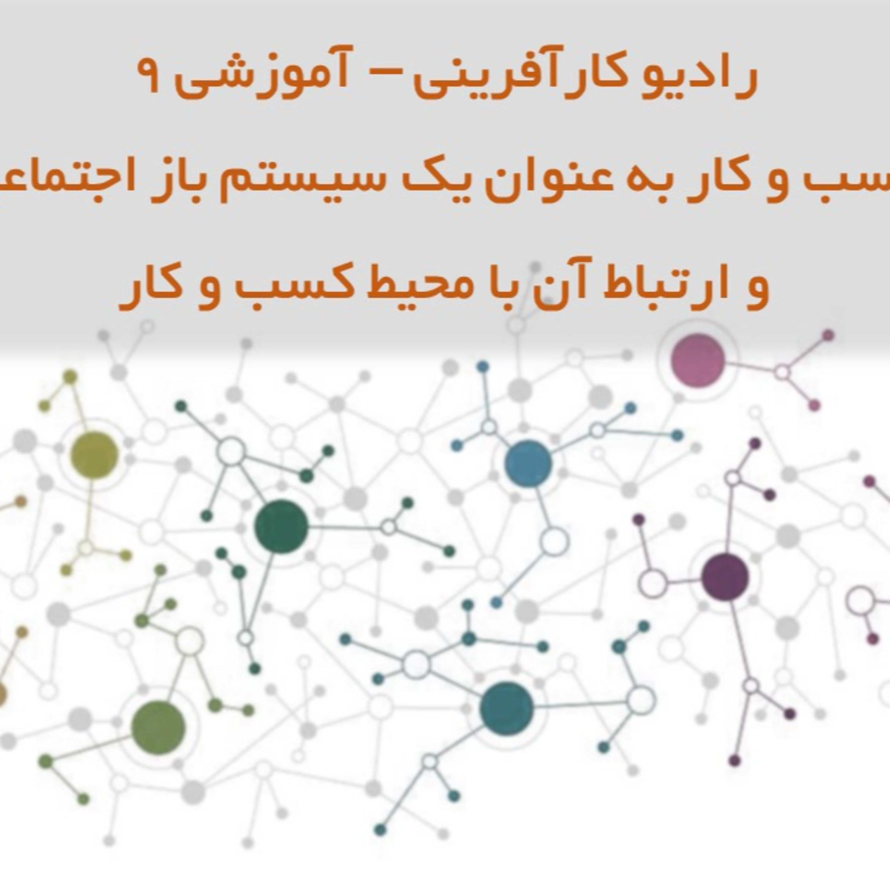 کاور رادیو کارآفرینی آموزشی ۹ – سیستم کسب و کار و ارتباط آن با محیط بیرون