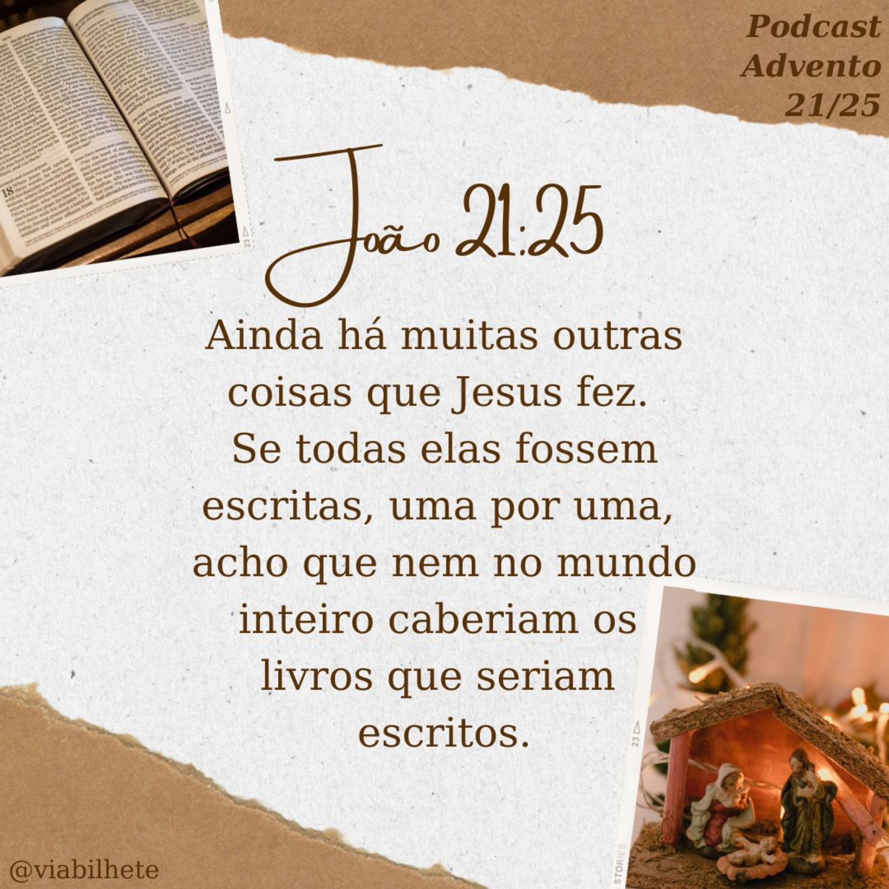Tudo o que Jesus fez quando esteve aqui não caberia em todos os livros desse mundo  episode artwork