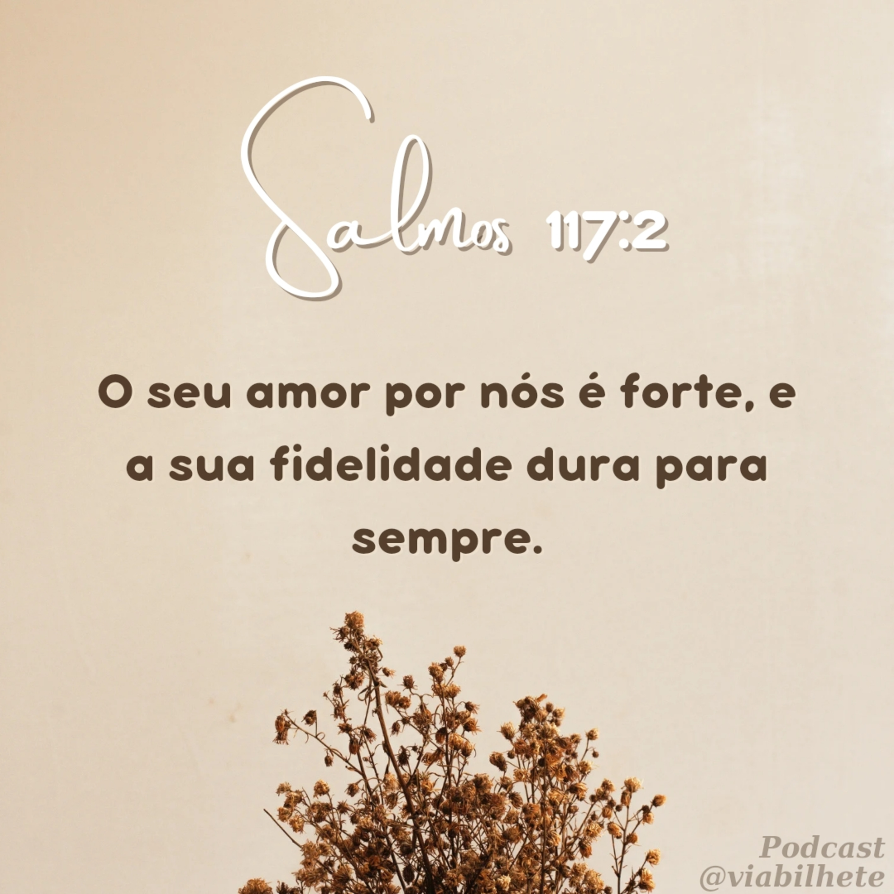 O amor de Deus por nós é forte, fiel e infinito! episode artwork