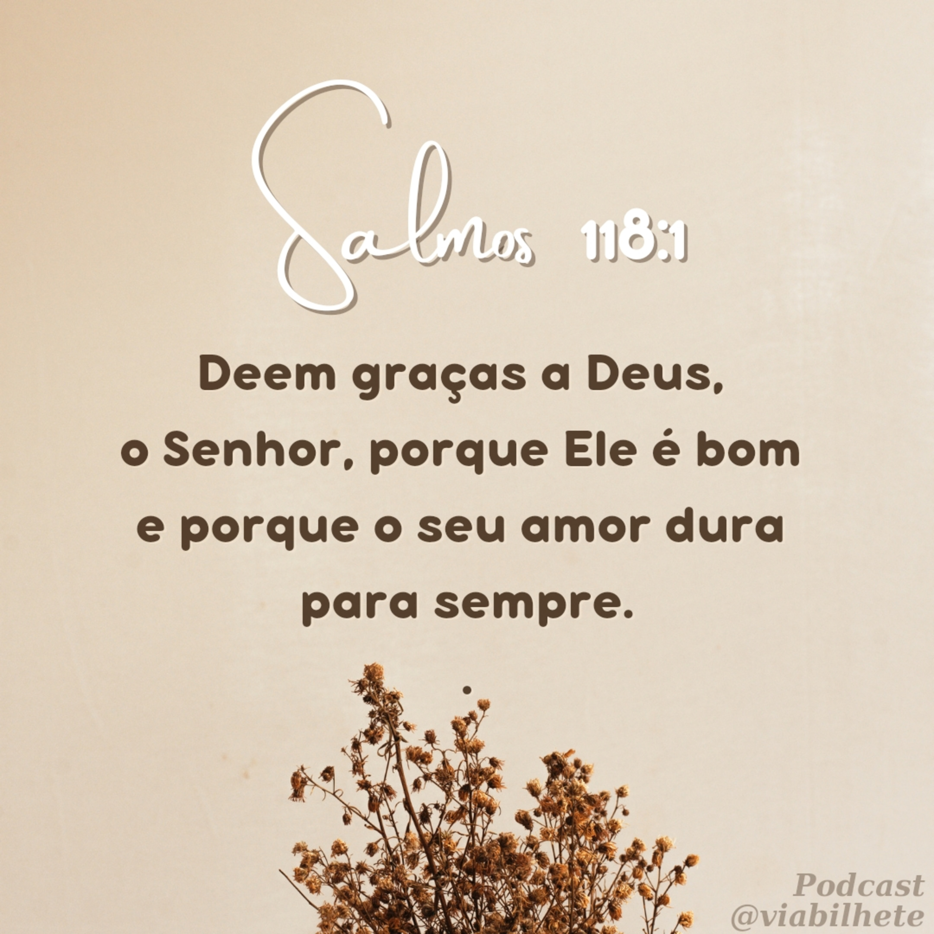 Deem graças ao Senhor porque Ele é bom, seu amor dura para sempre! episode artwork