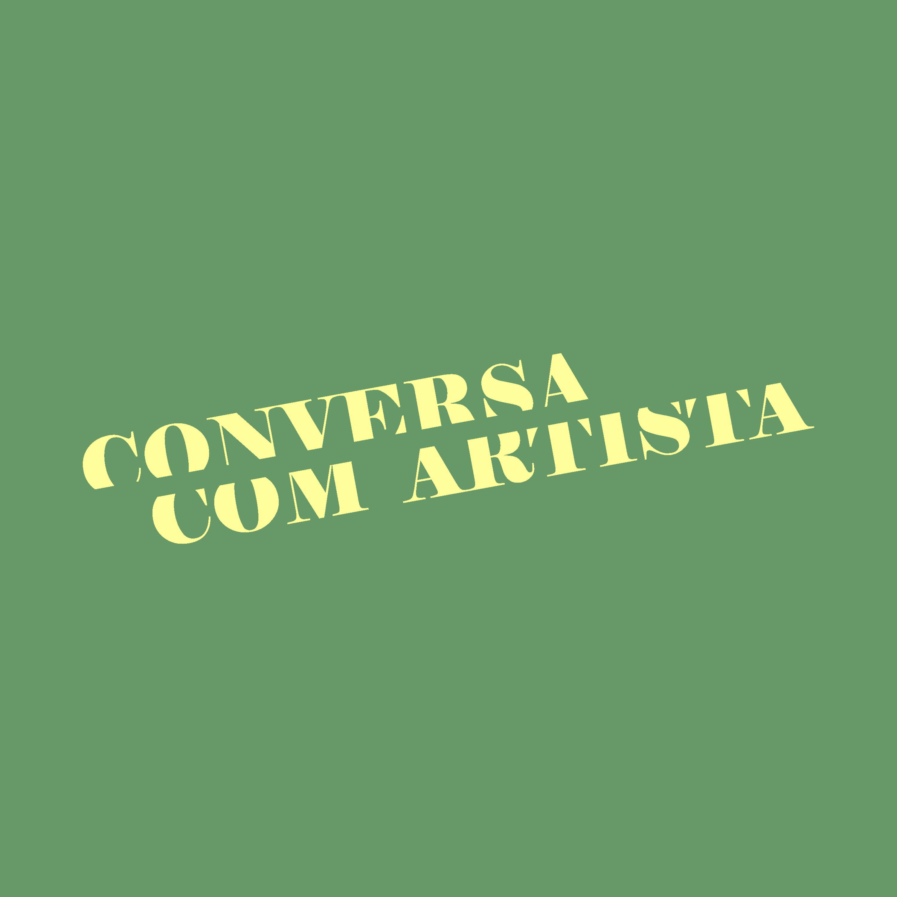 Conversa com artista