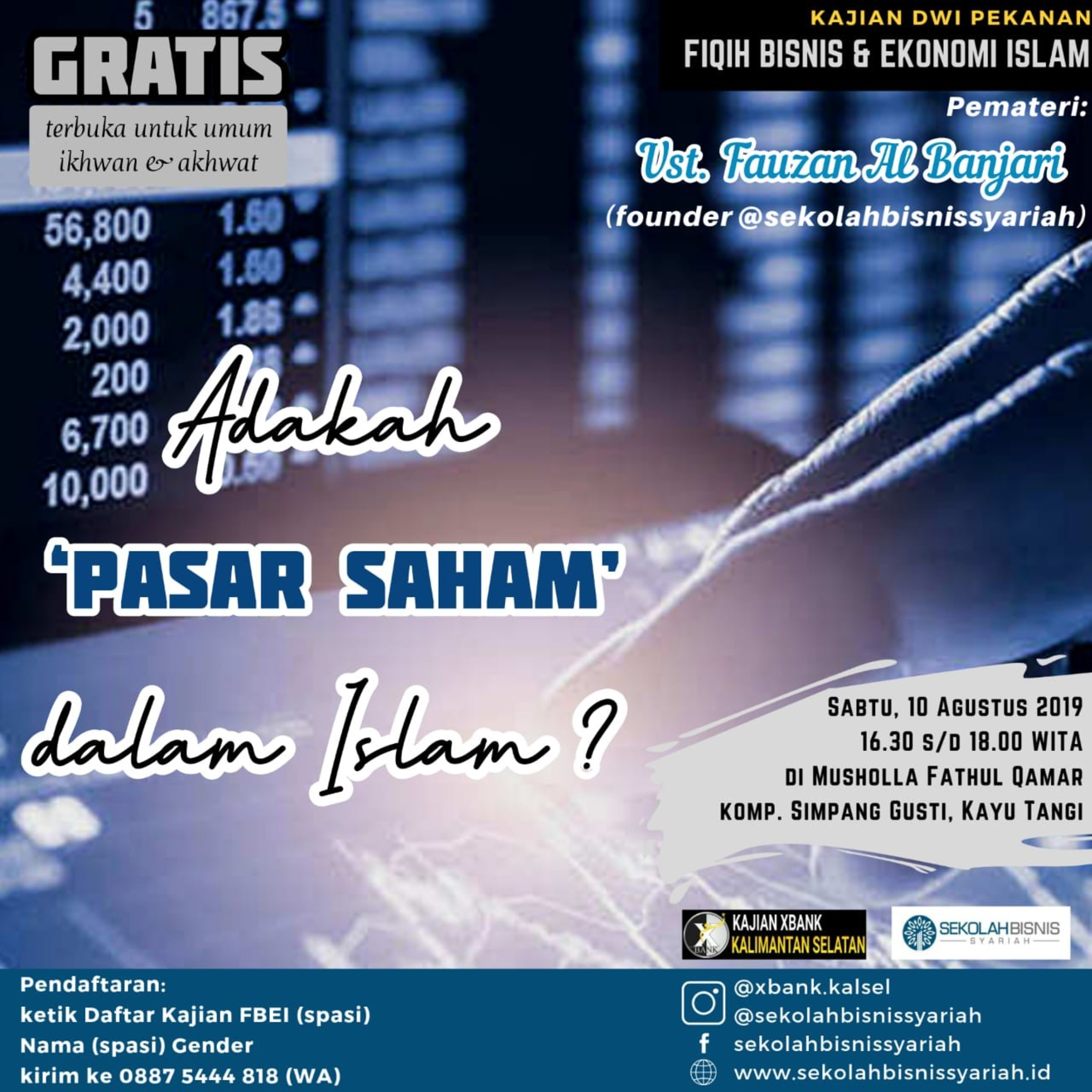 Pertemuan Ke 3 Kajian Bisnis Syariah : Adakah Pasar Saham dalam Islam ?