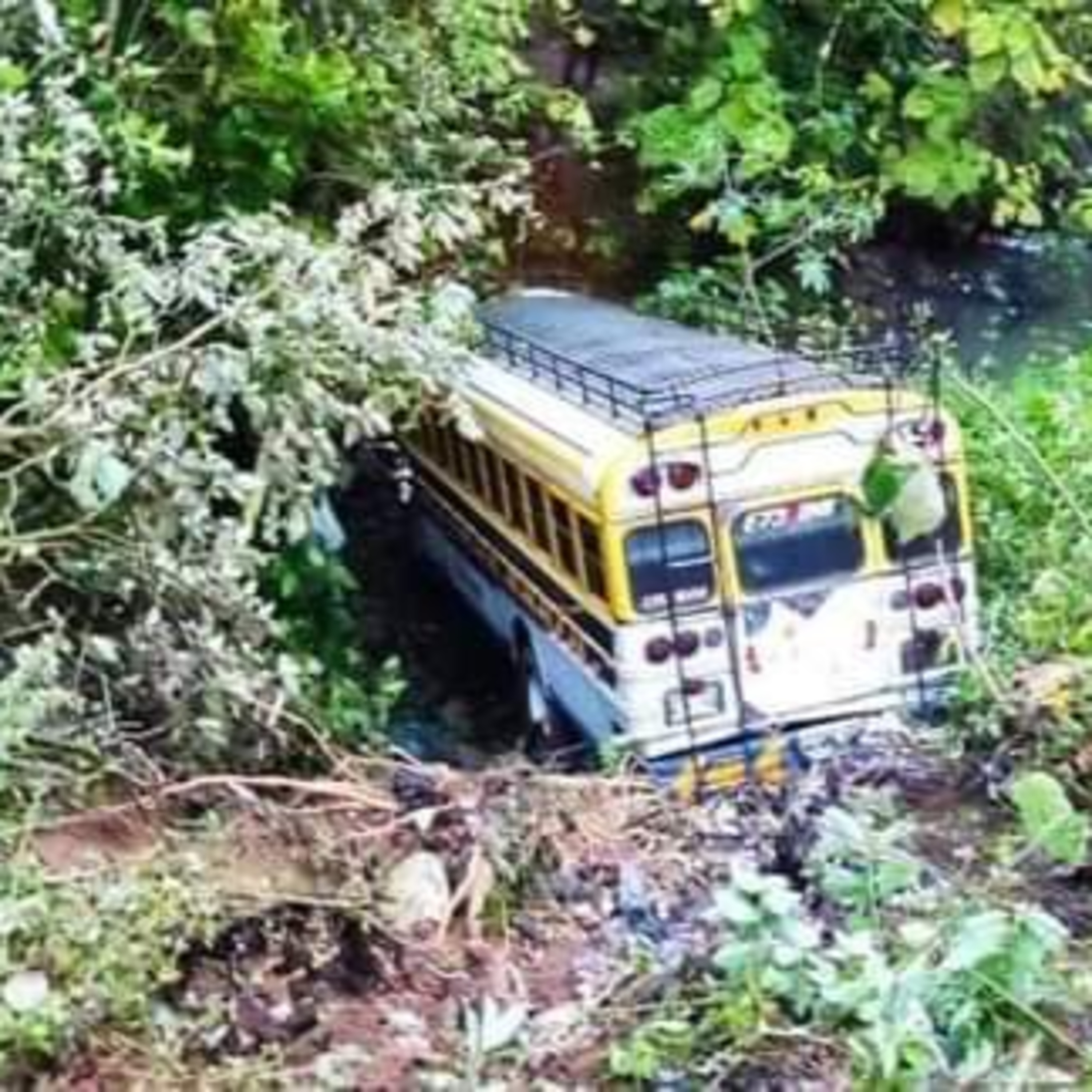 Bus cae a barranco en San Juan Sacatepéquez; los bomberos Voluntarios trasladaron a varias personas a un hospital. episode artwork