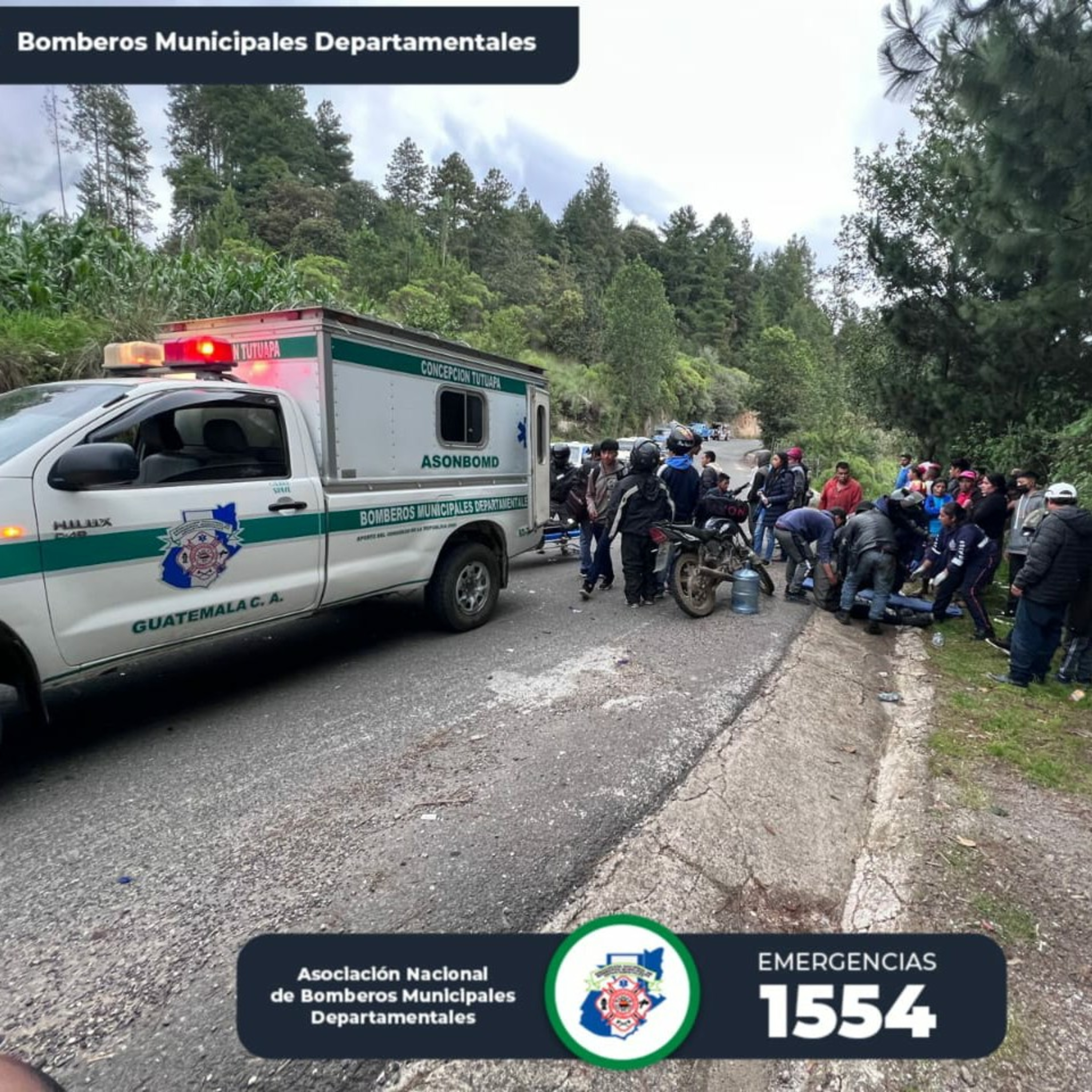 Dos personas resultaron heridos después de colisionar contra un pick-up en Concepción Tutuapa. episode artwork