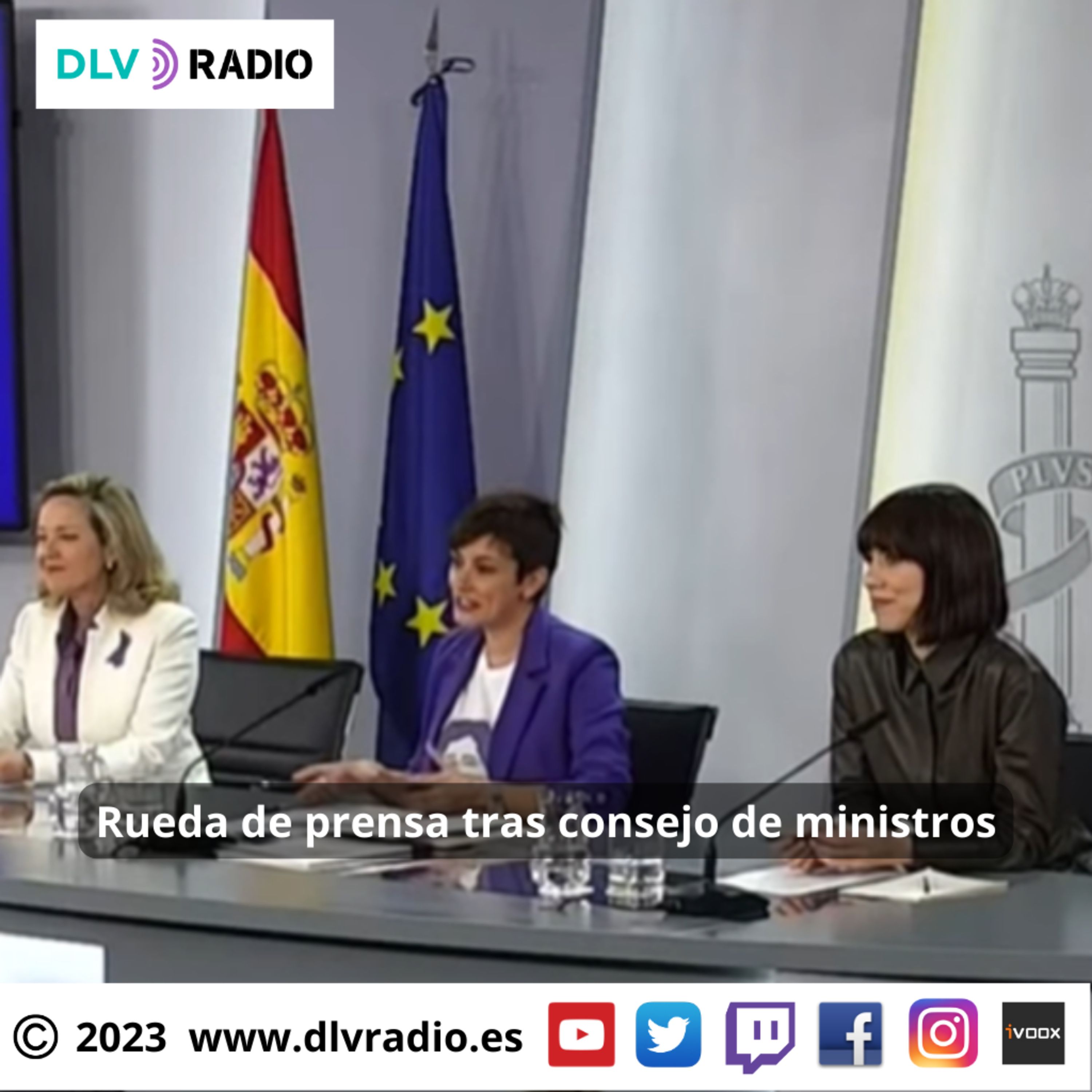 Rueda de prensa tras el Consejo de Ministros