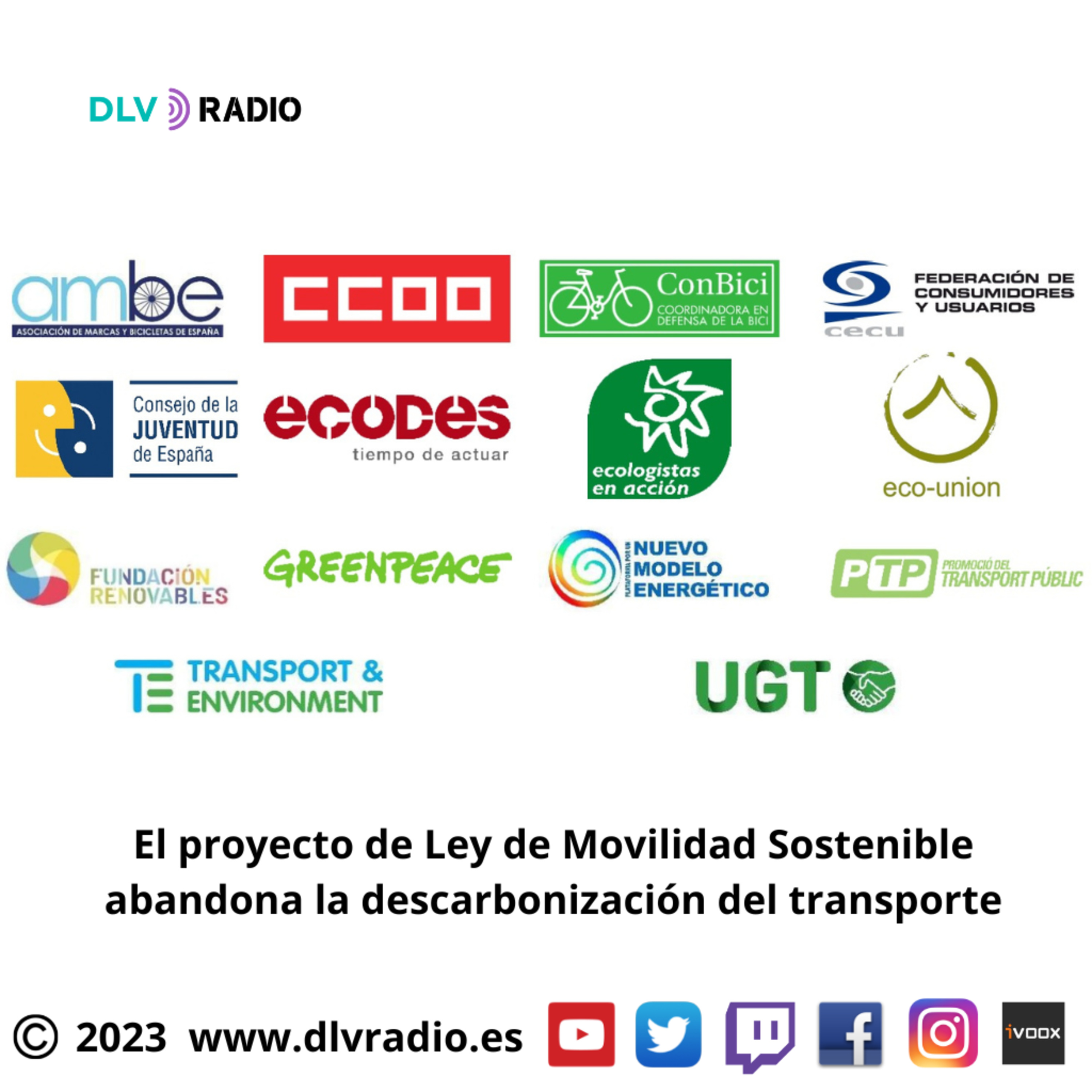 El proyecto de Ley de Movilidad Sostenible abandona la descarbonización del transporte