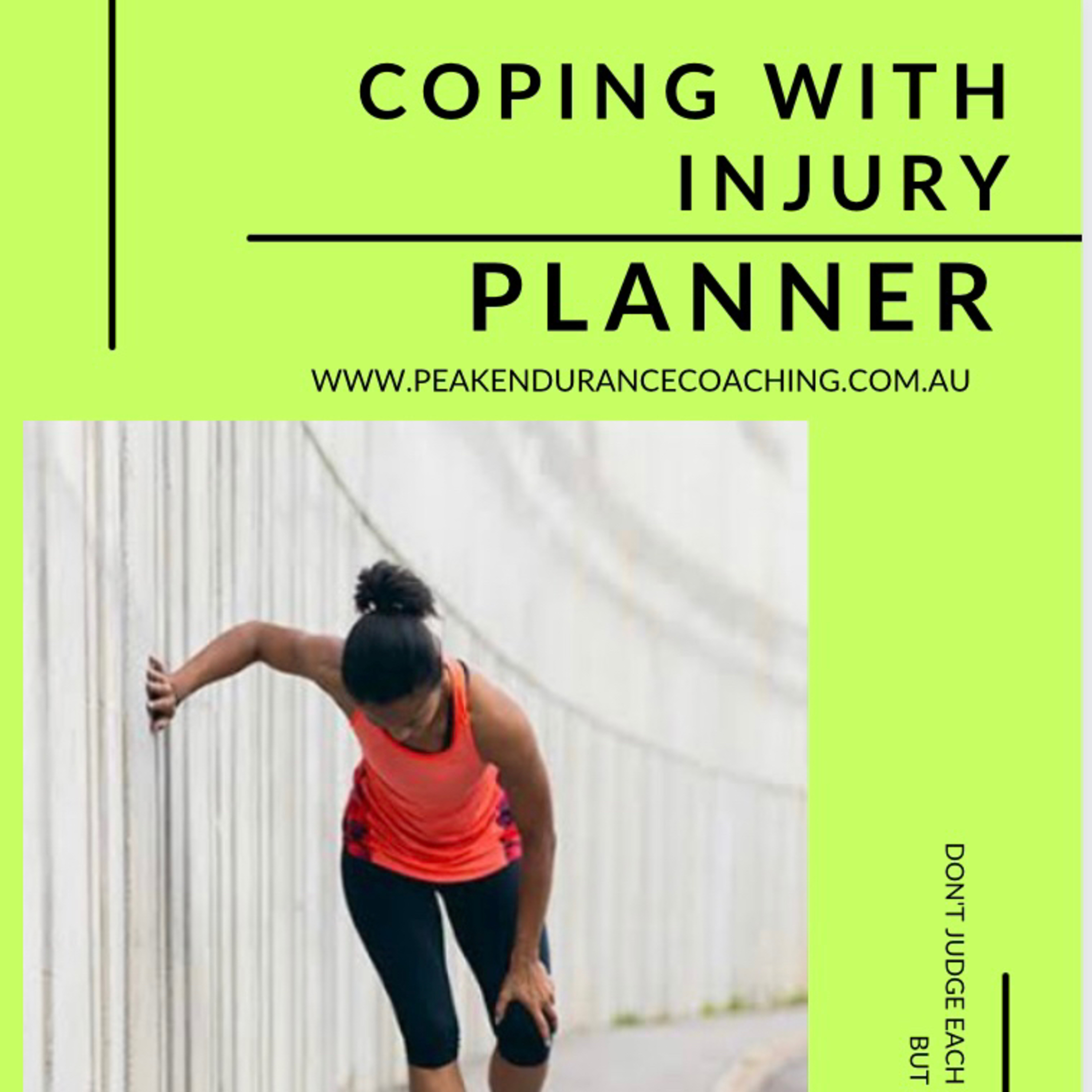 Coping with injuries.