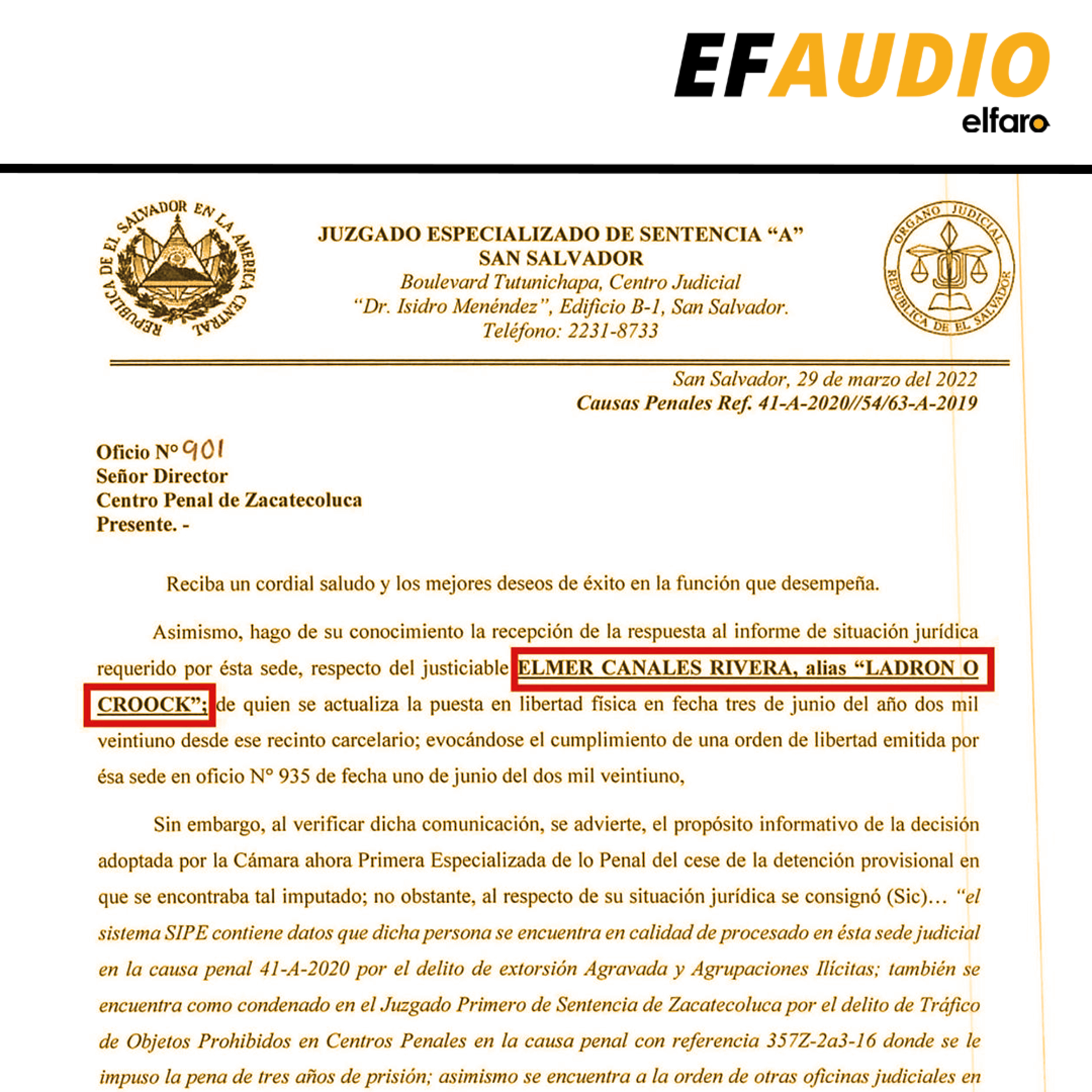 Juez documentó que Crook fue liberado pese a tener procesos penales abiertos episode artwork