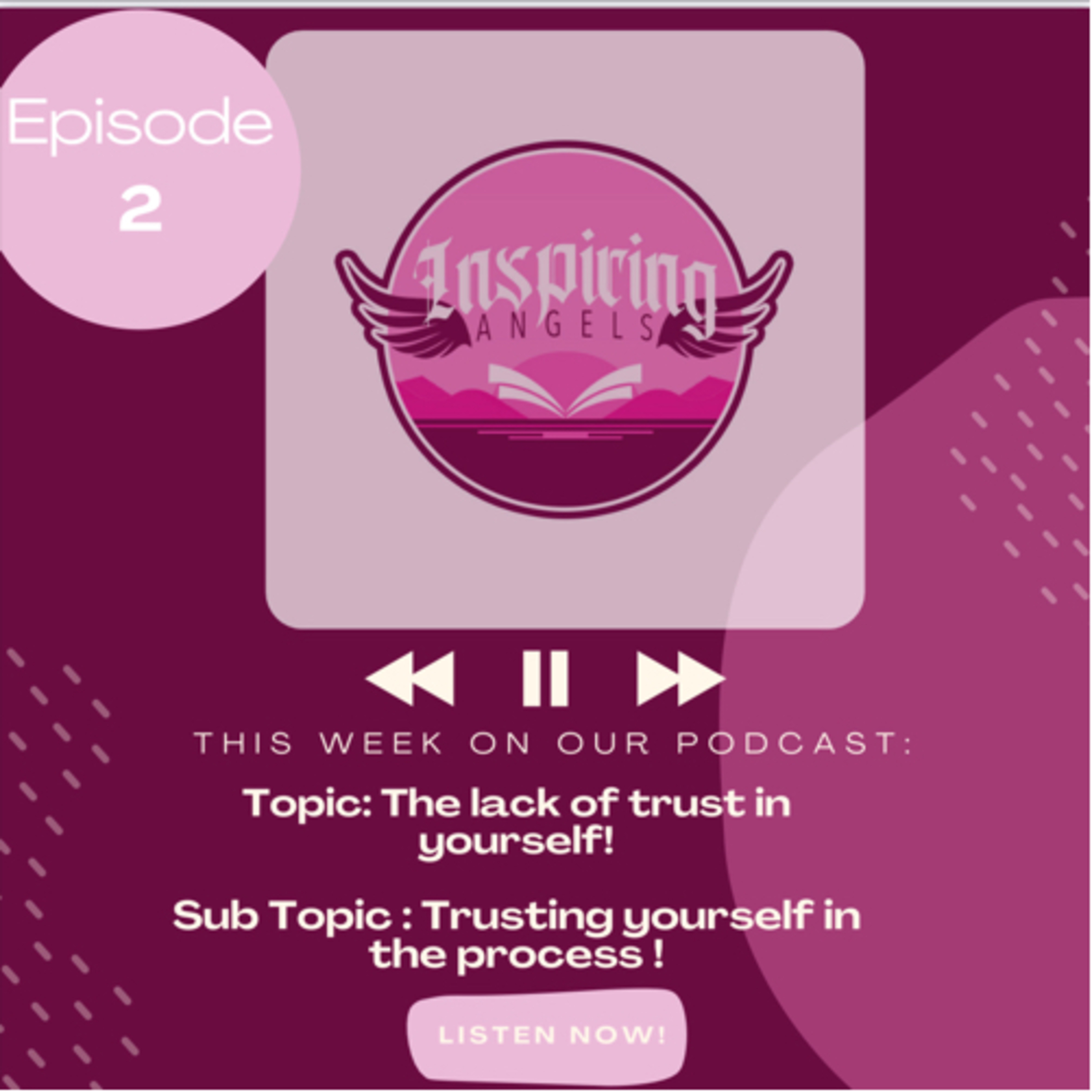 Topic:The lack of trust in yourself ! Sub topic: Trusting yourself in the process ? 