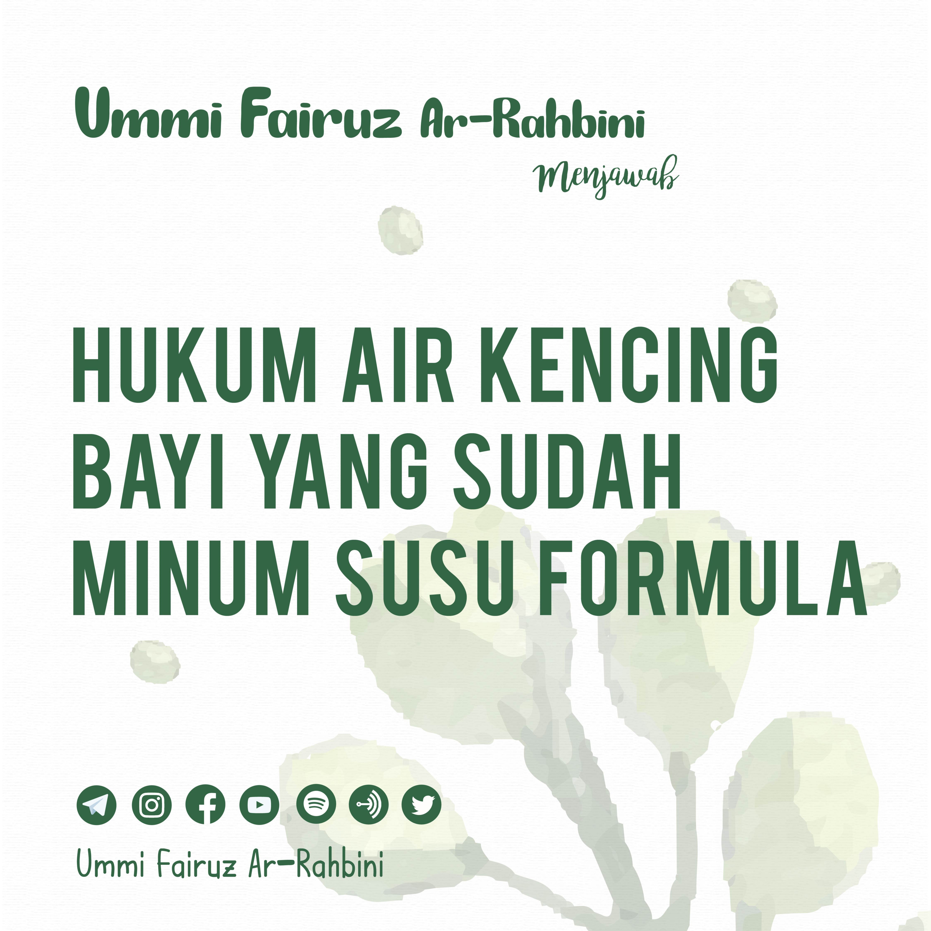 Hukum Air Kencing Bayi yang Sudah Minum Susu Formula 
