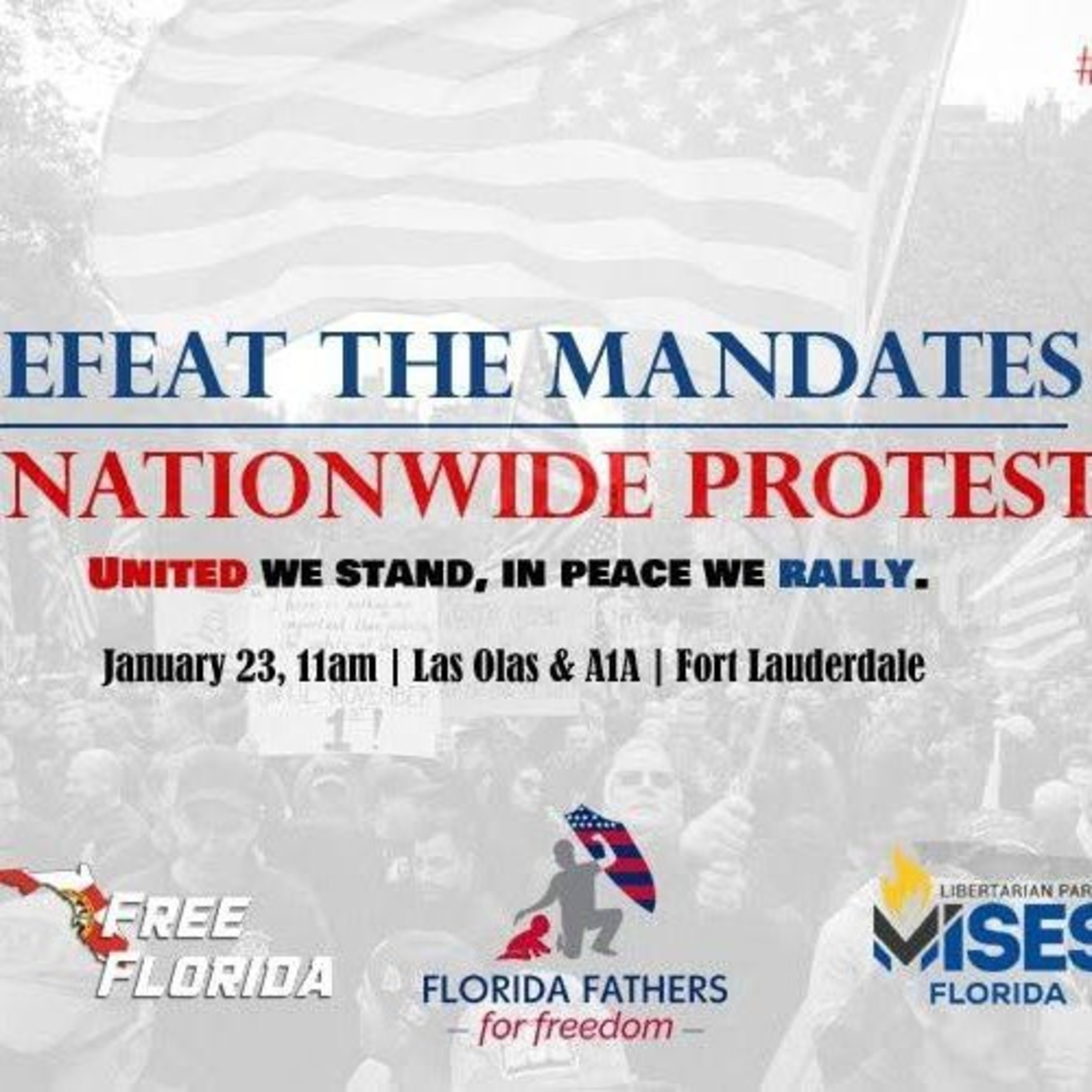 Episode 1482 - End The Mandates Rally at Fort Lauderdale Beach, Florida  episode artwork