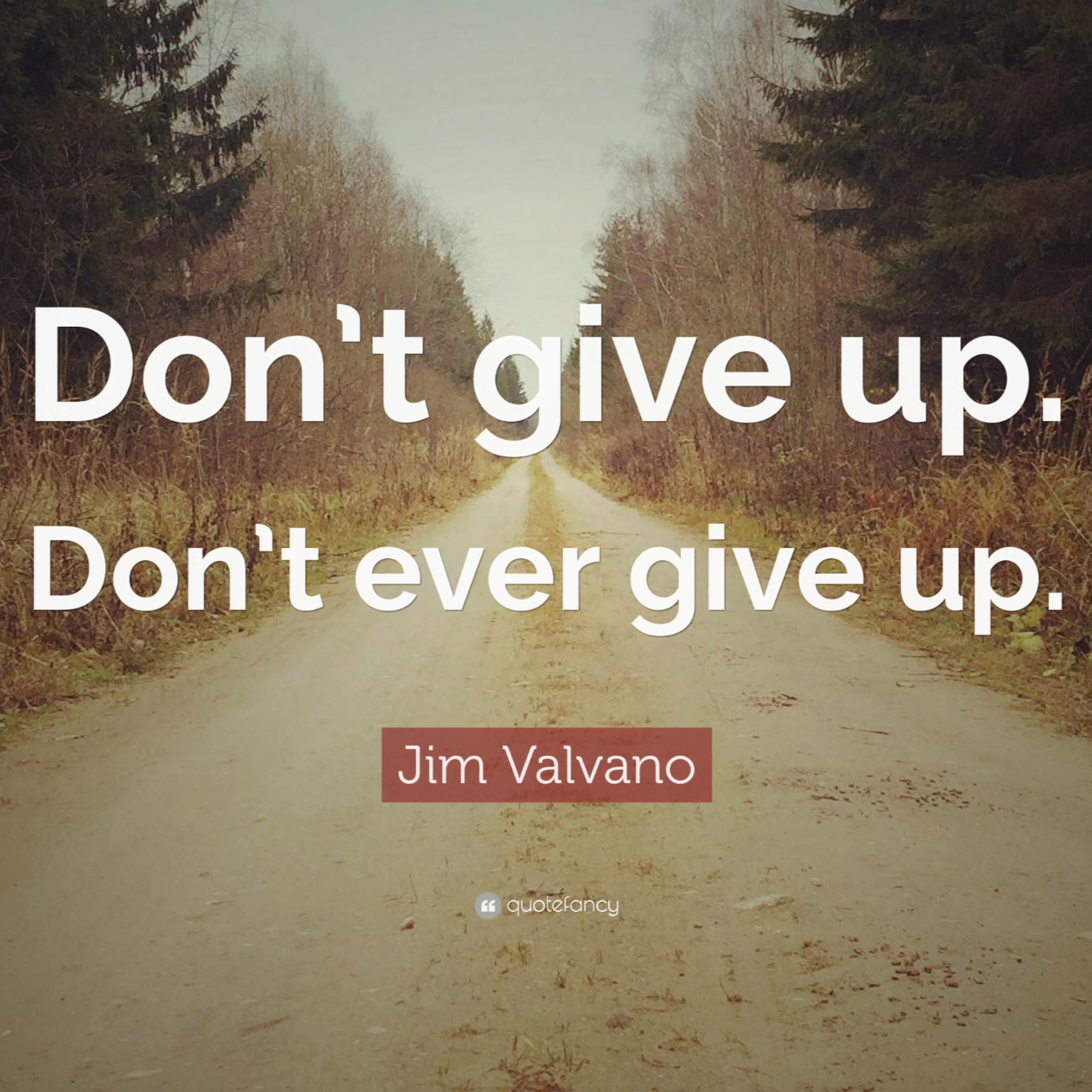 Never Give Up.