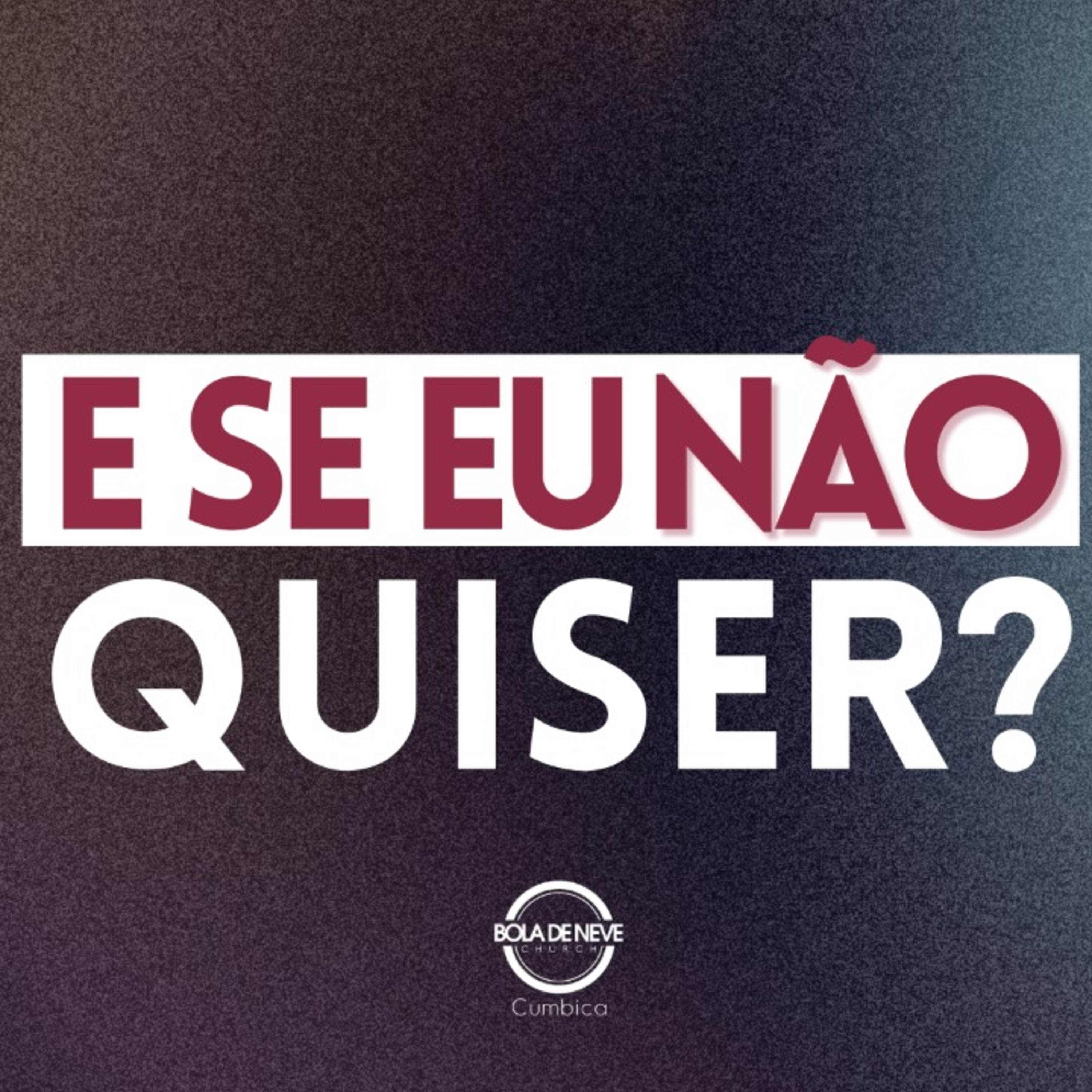 E SE EU NÃO QUISER - DIÁC. TIAGO MARINS - 11/12/2022 episode artwork
