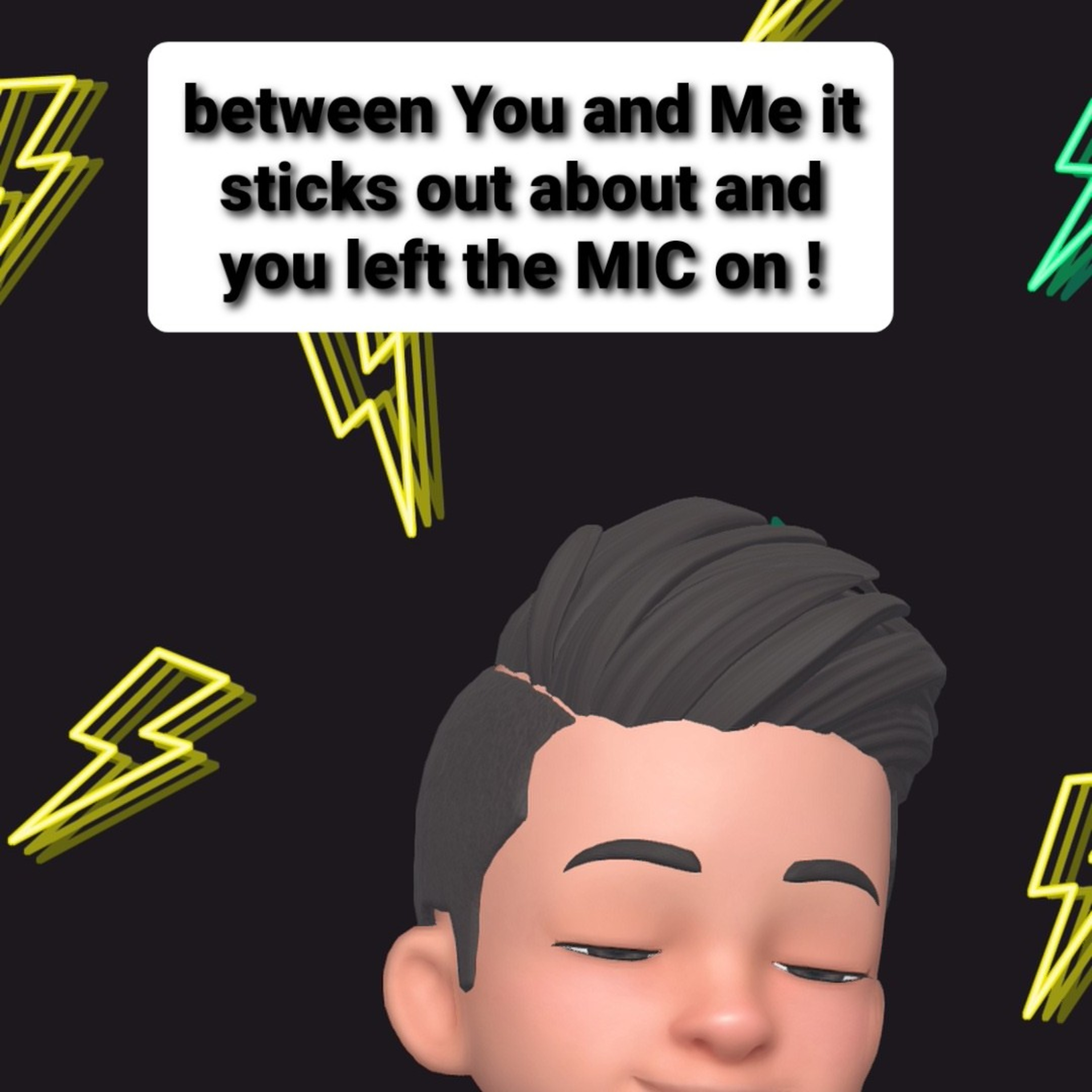 Between You and Me it sticks out abit (live mic)
