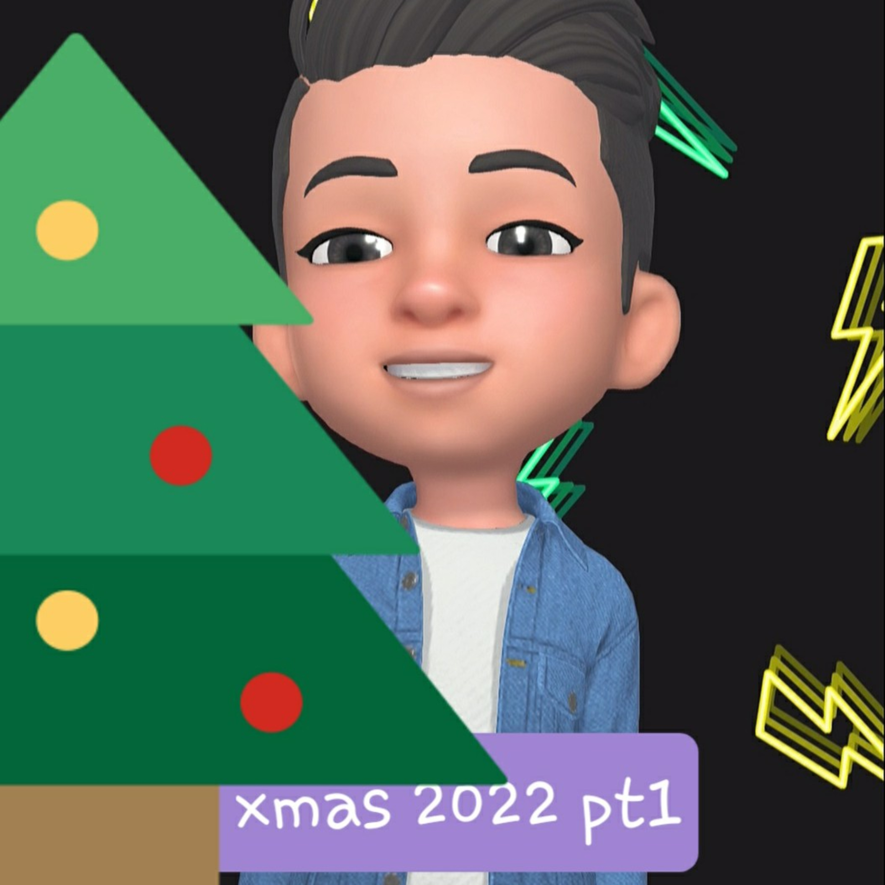 Between You and Me it sticks out abit but you can still see santa 🎅