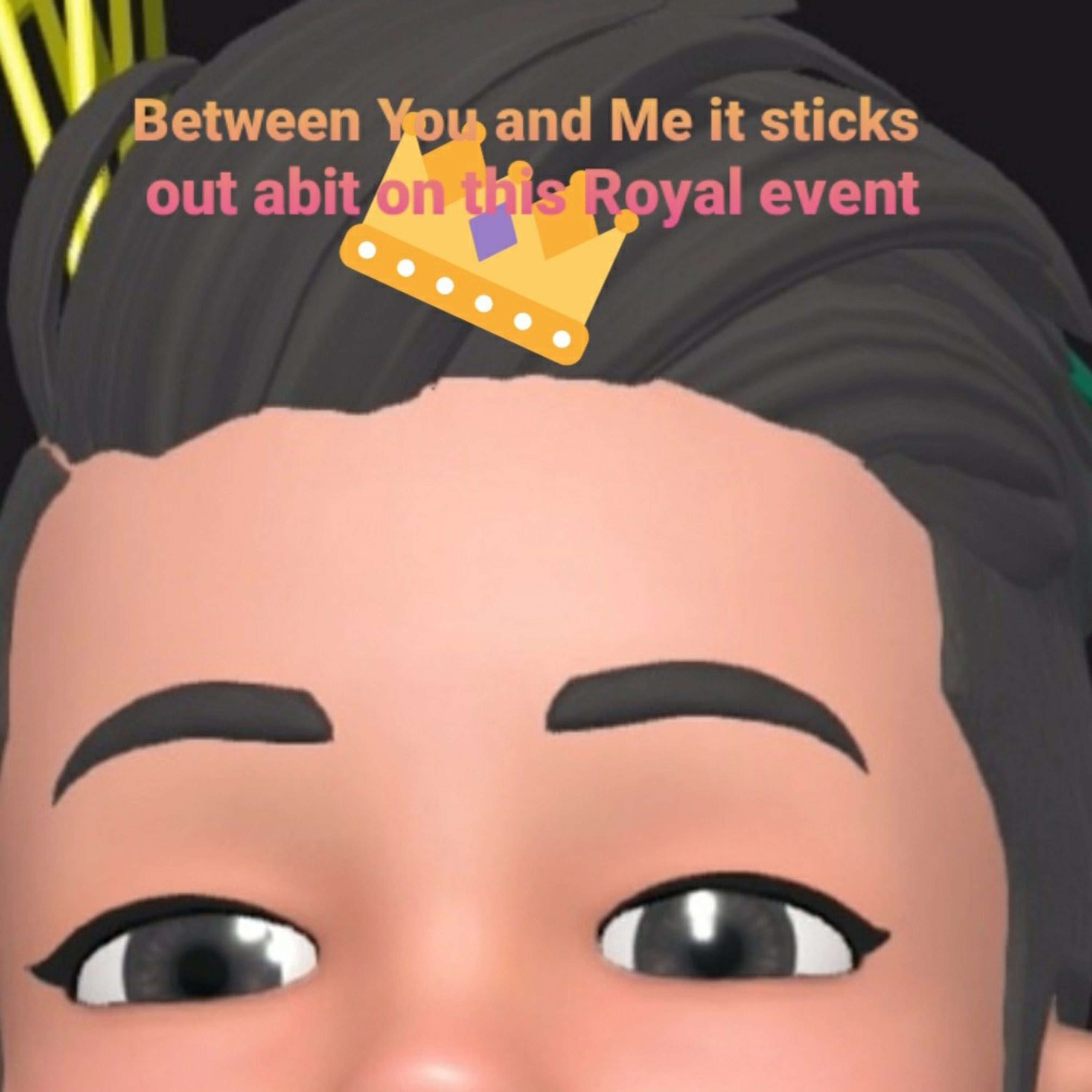 Between You and Me it sticks out abit for this Royal event