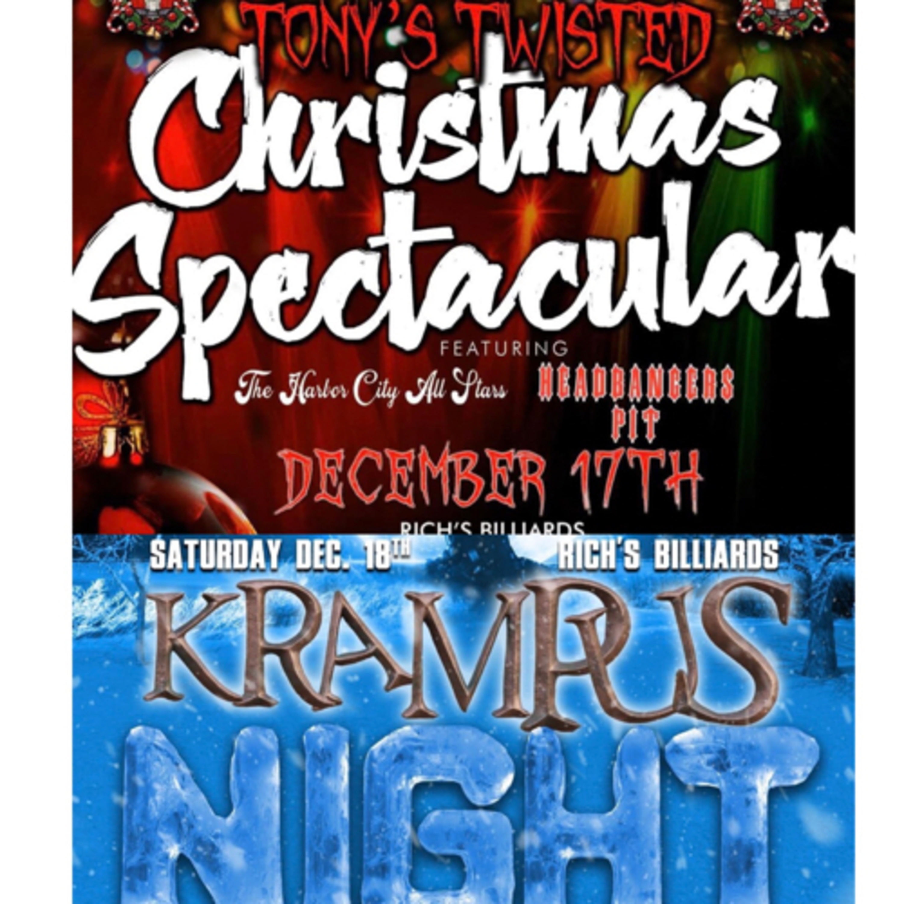 Main Event Talk Podcast: Tony & Krampus Twisted Christmas Weekend Episode 190