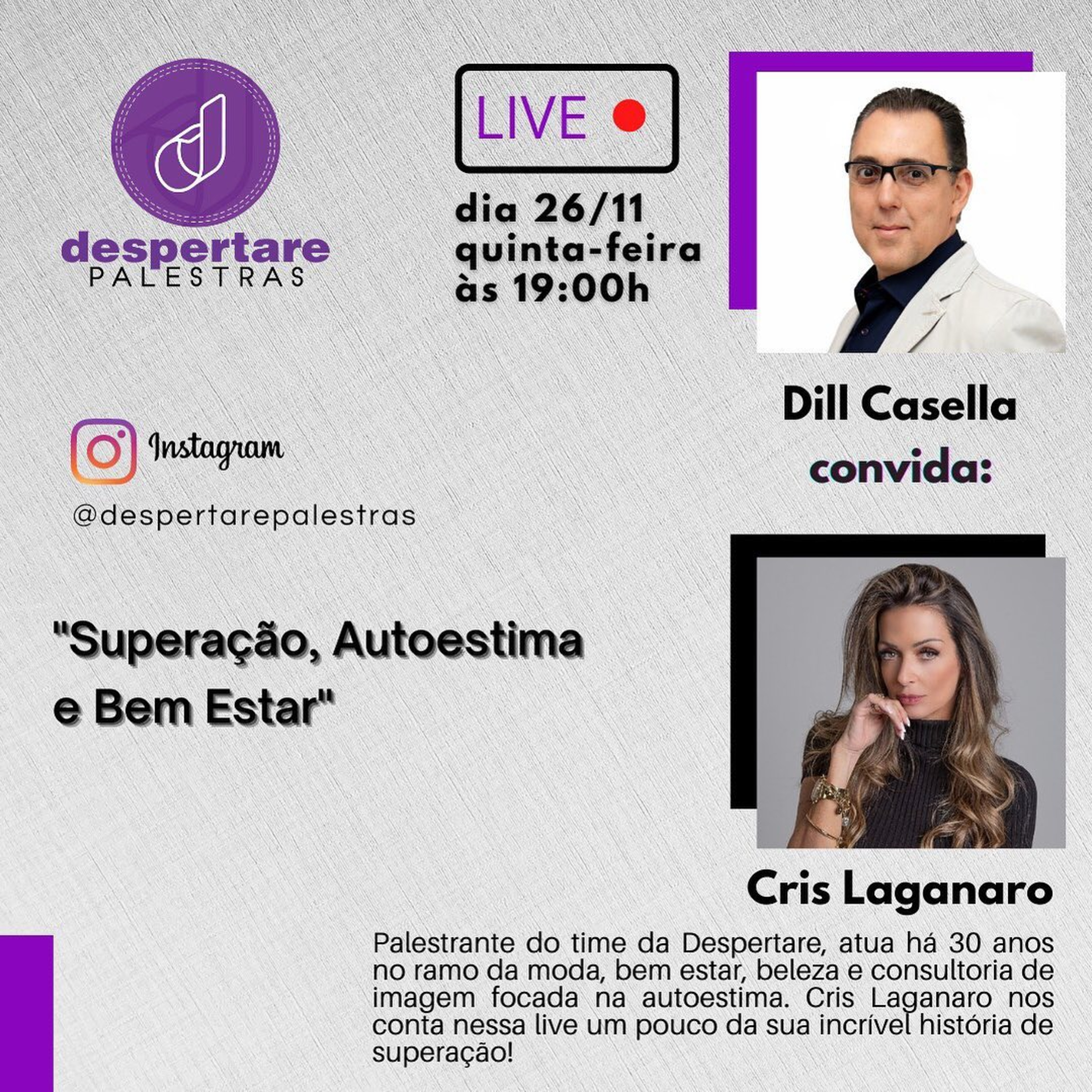 Live com a Palestrante Cris Laganaro e Uma História de Superação Incrível episode artwork