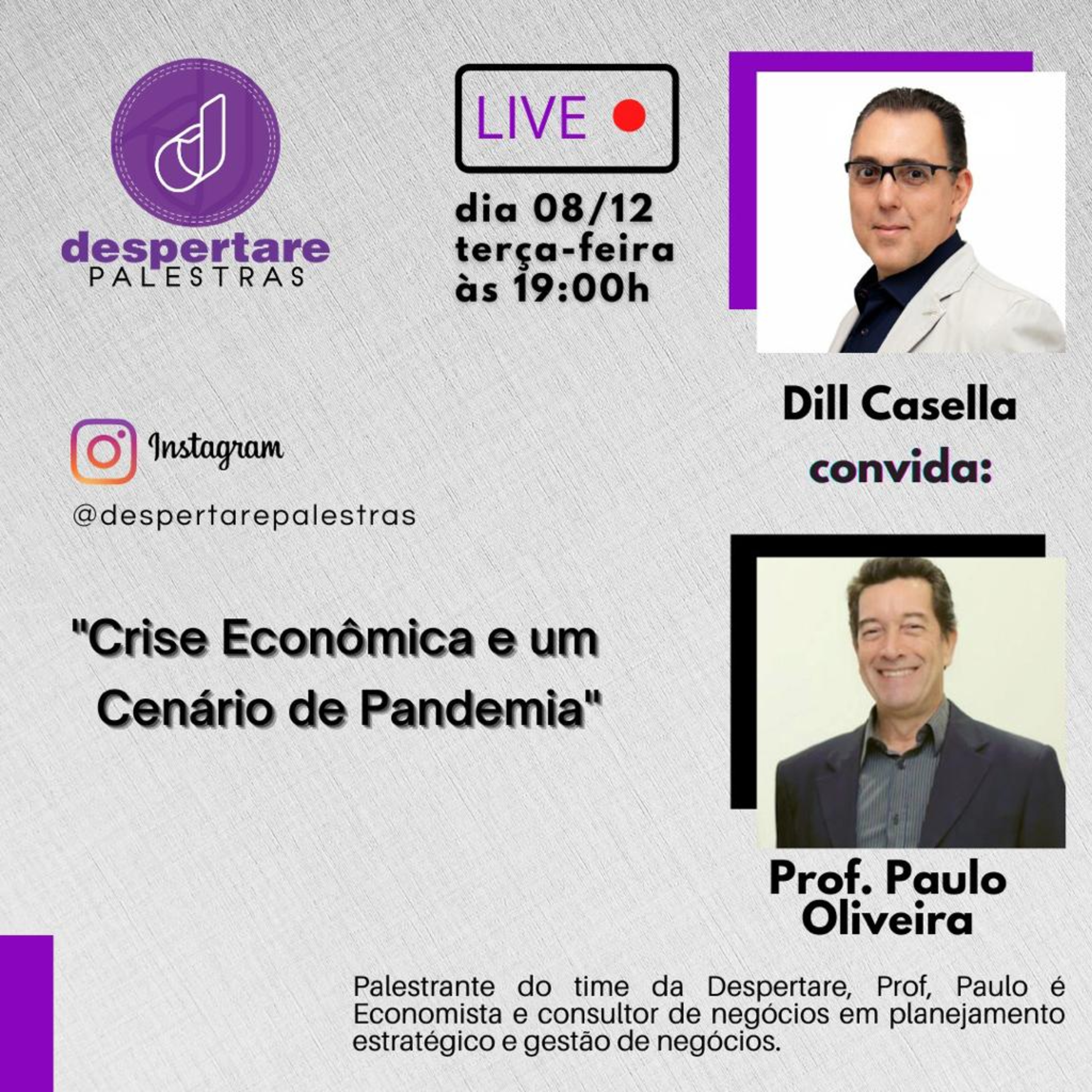 Live com o Professor Paulo Oliveira, um show de clareza e conteúdo episode artwork
