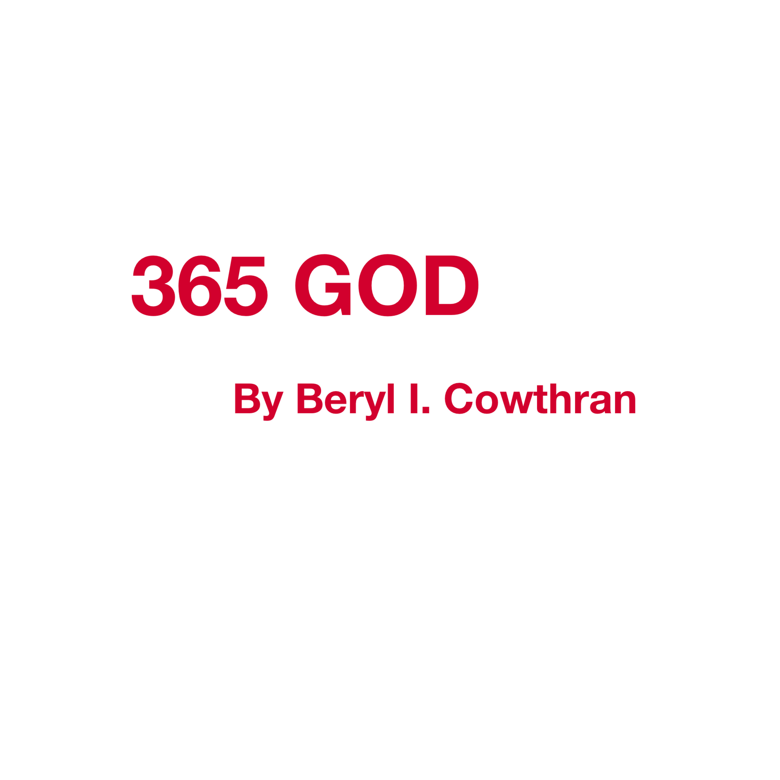 365 GOD By Beryl Cowthran