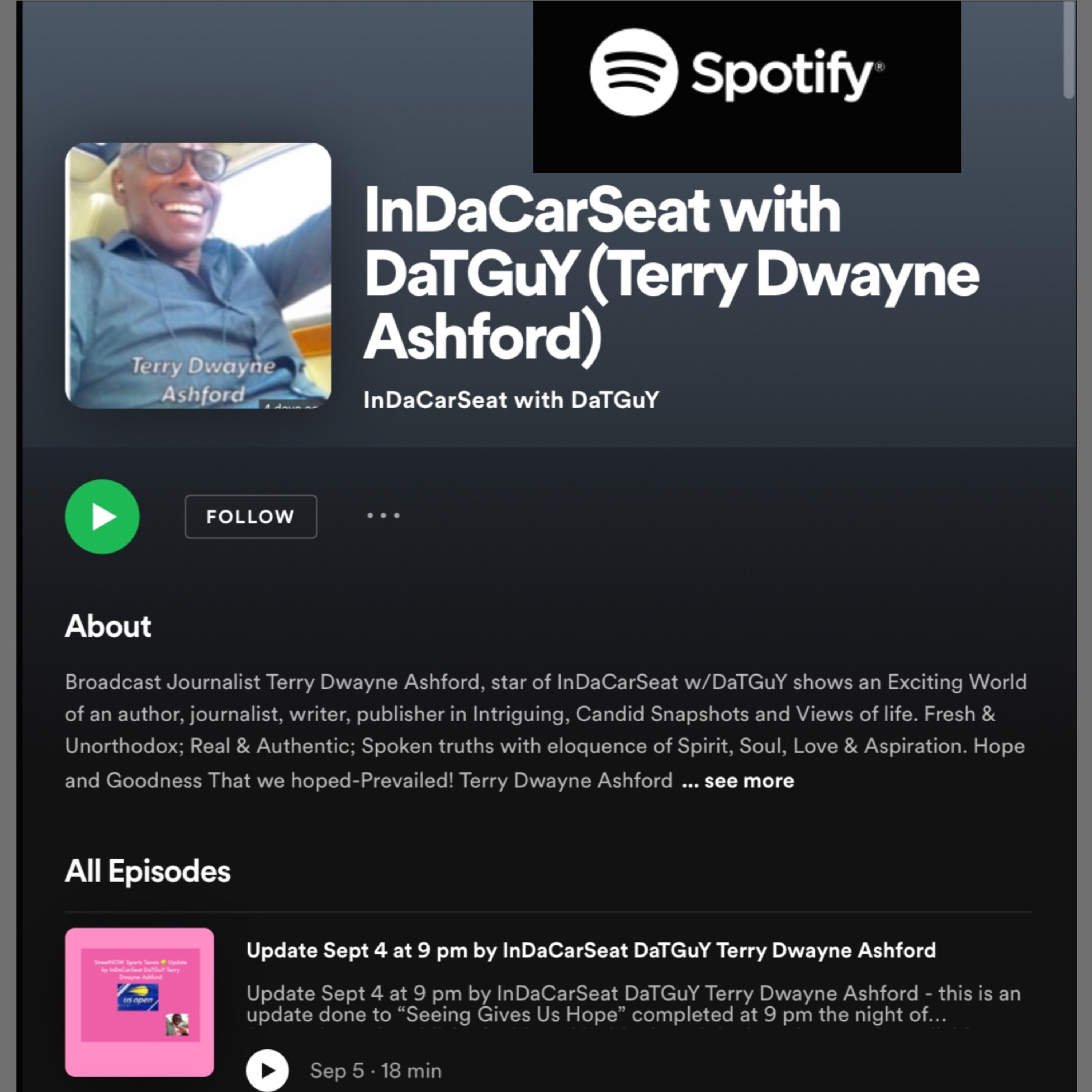 “ME” by InDaCarSeat DaTGuY Terry Dwayne Ashford  episode artwork