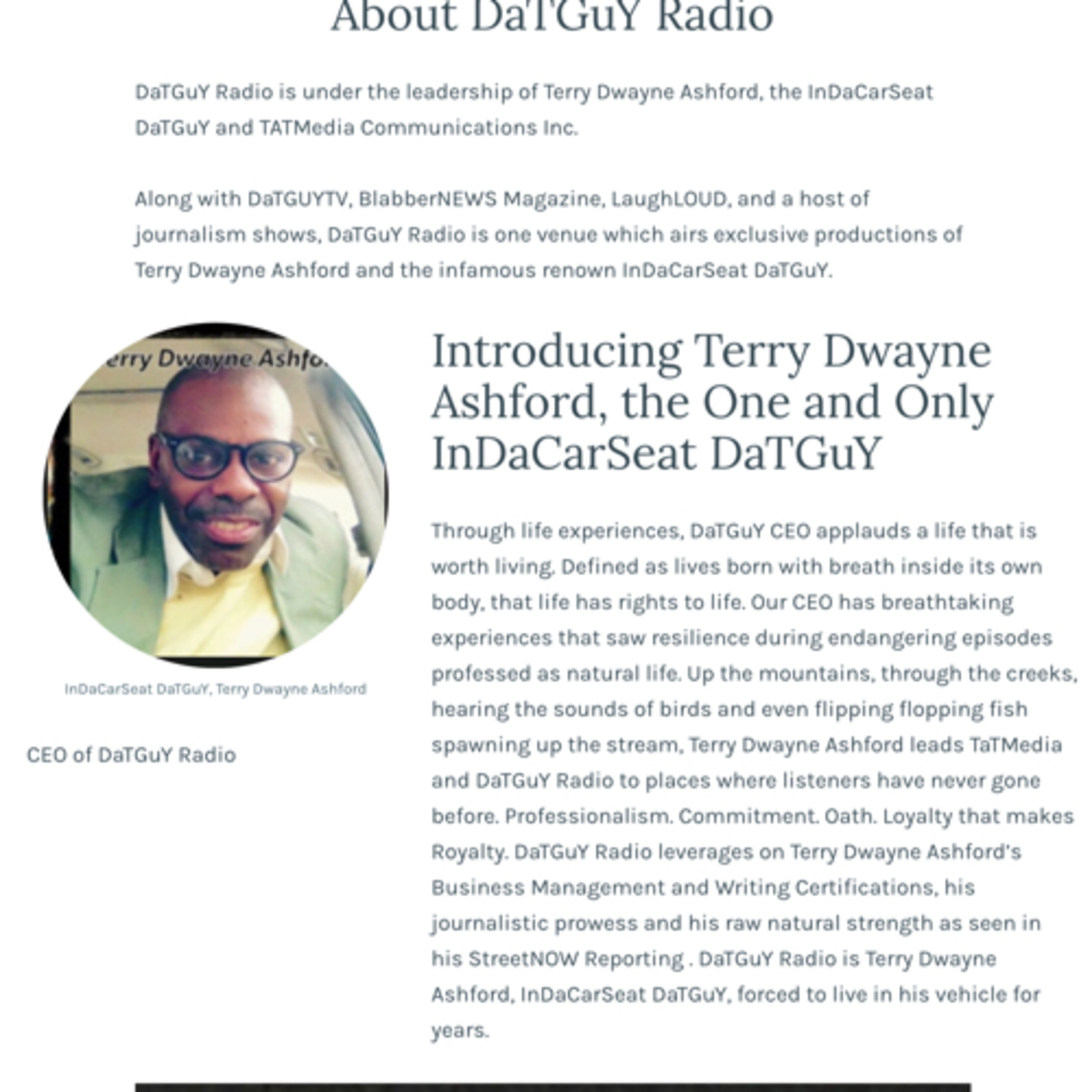 “347 Drum’atized Intension by Terry Dwayne Ashford Rm347 ExtendedStayTysonsHotel America @415 PM episode artwork