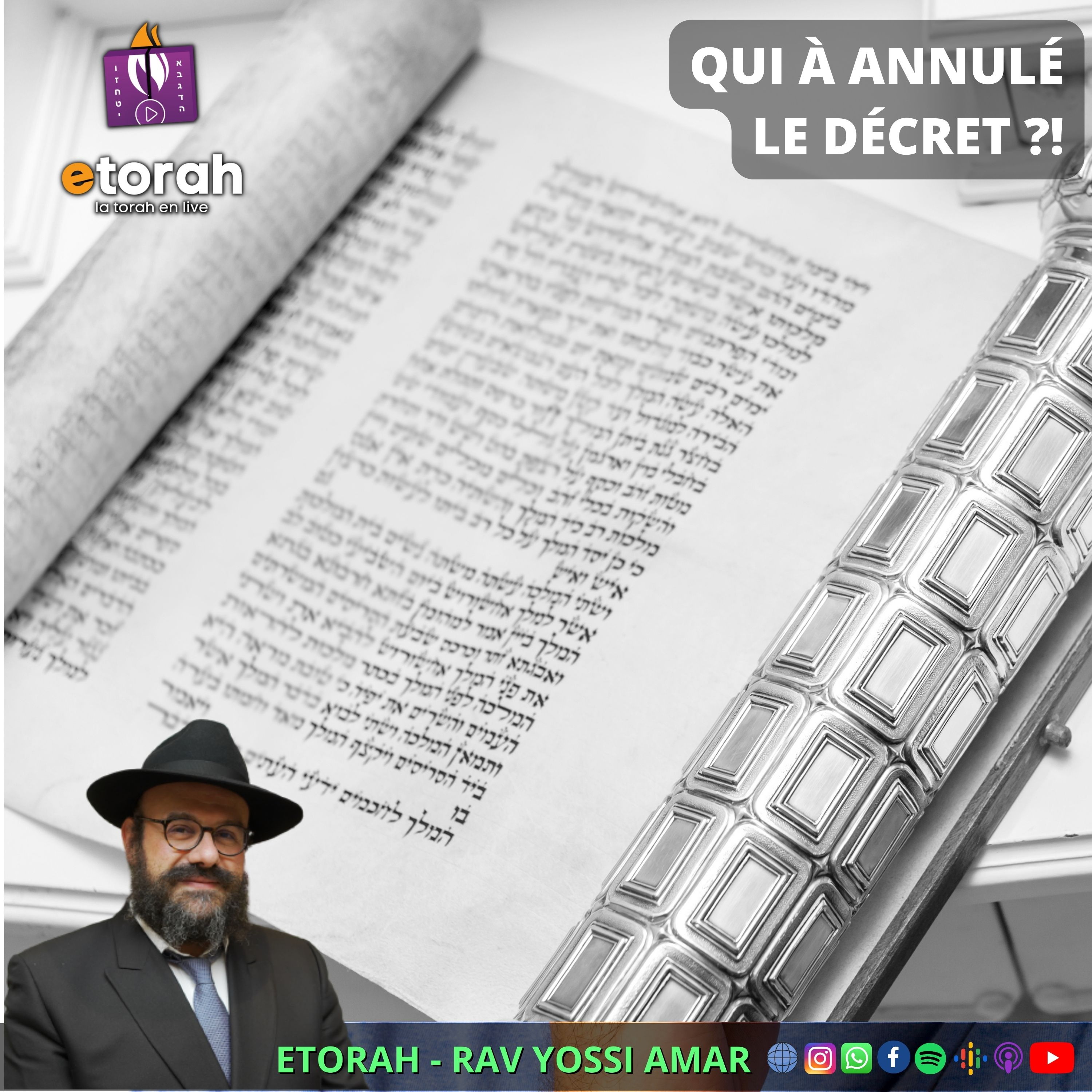 Explications du Rabbi sur la Meguila #6: Quel était la cause réel qui a annulé le décret d'Haman ? episode artwork