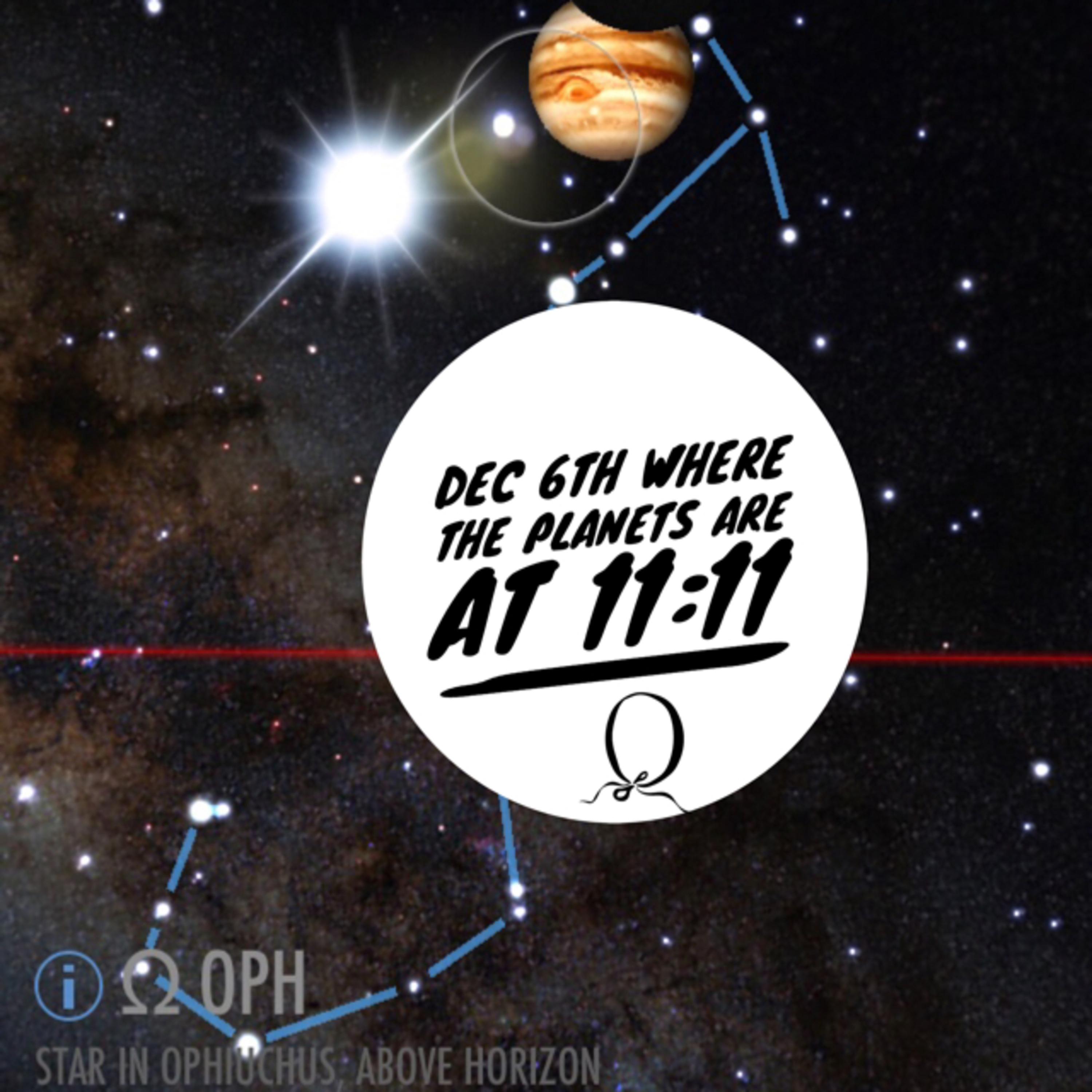 Episode 218 December 8th 2018 The astronomically positions before the New Moon. episode artwork