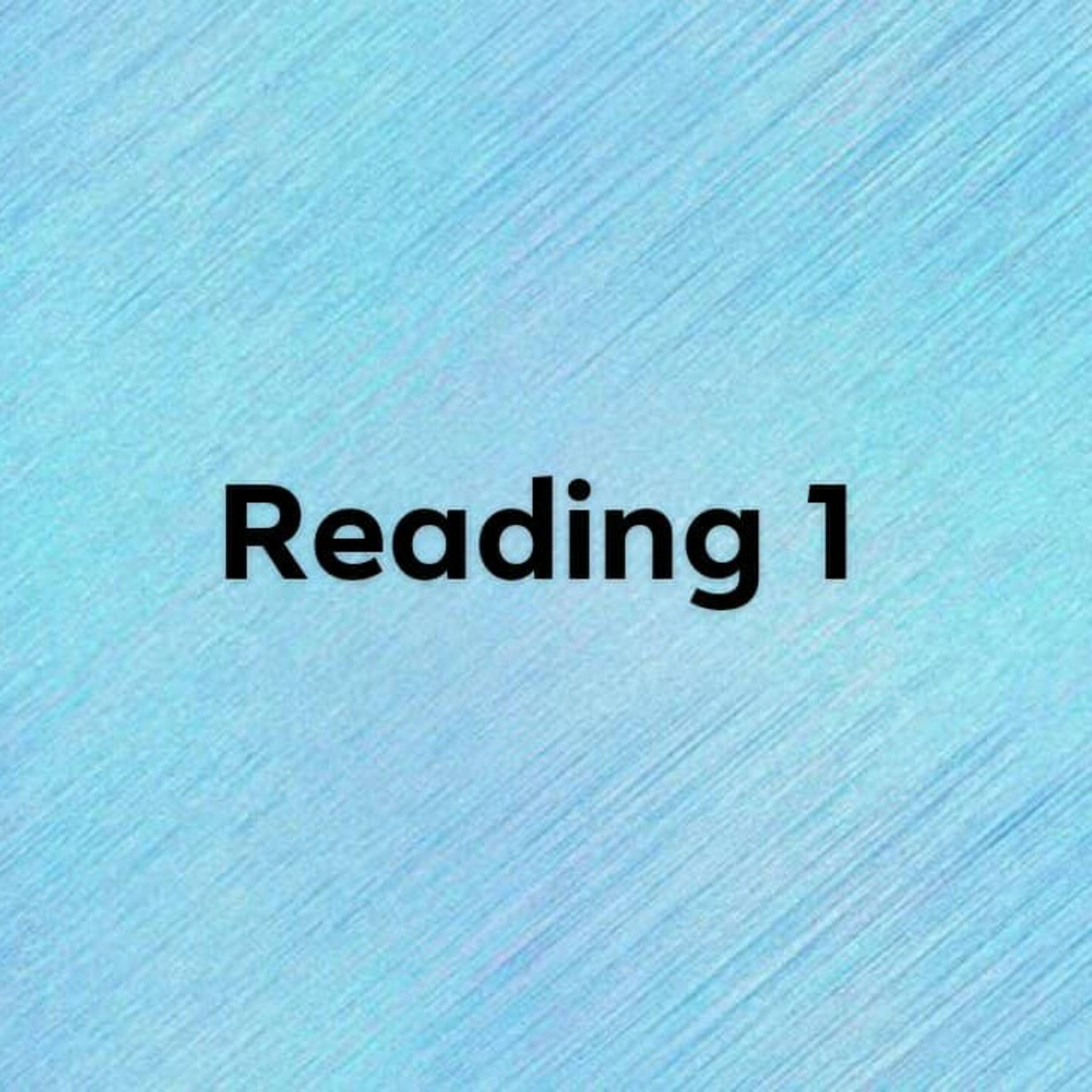 Reading 1: Sociology of Education