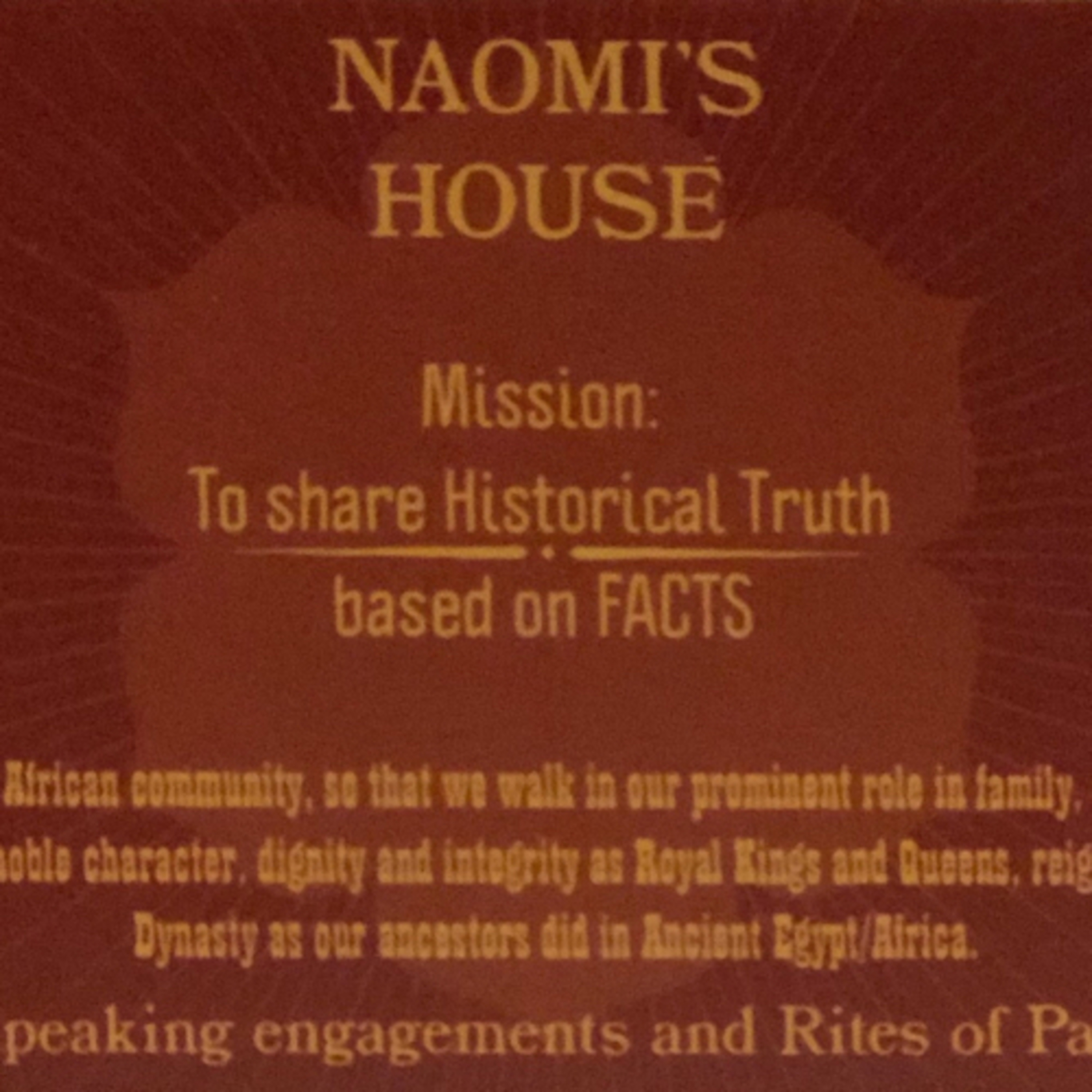 Naomi’s House spiritual enlightenment who we are and what we represent