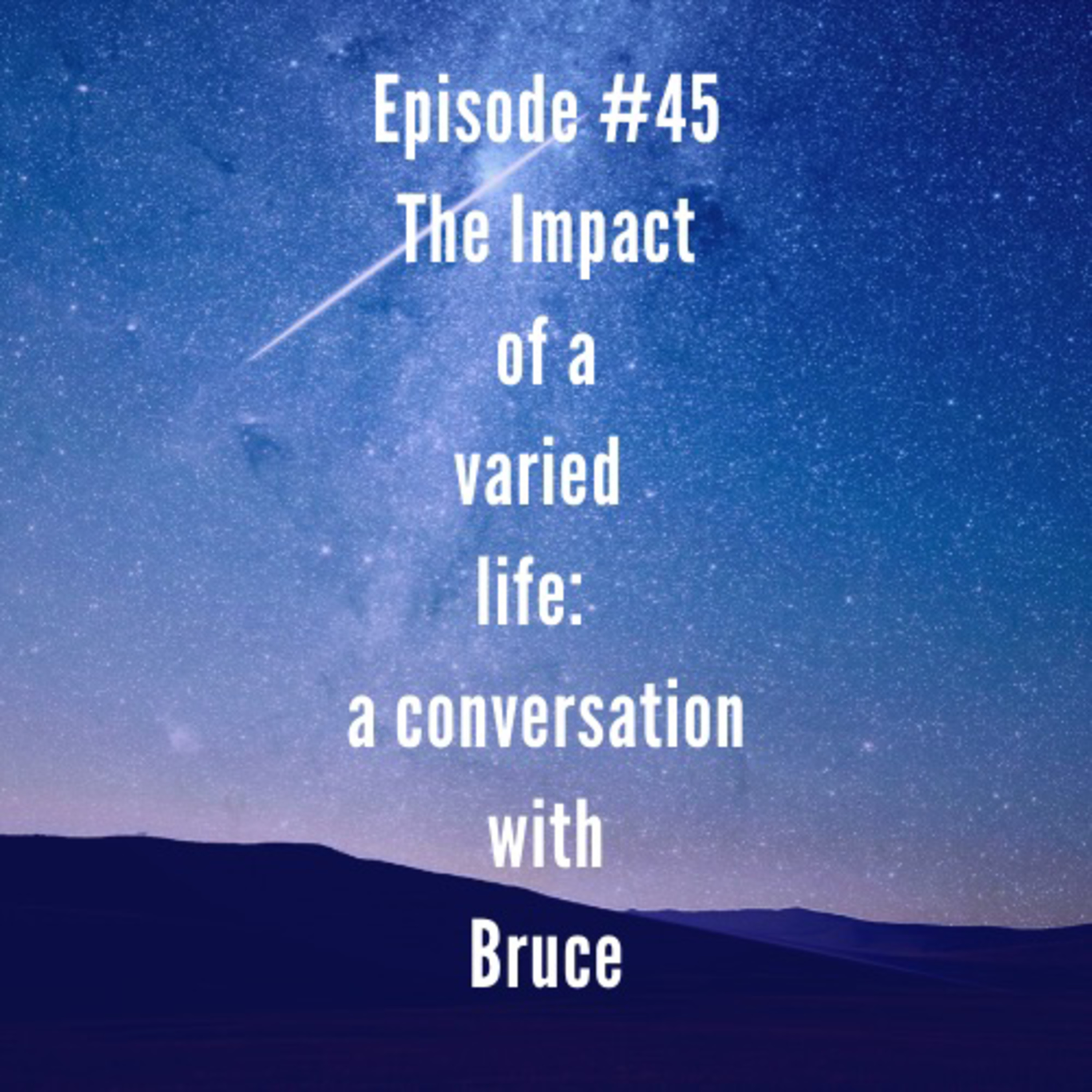 Episode #45 The Impact of a varied life: a conversation with Bruce episode artwork