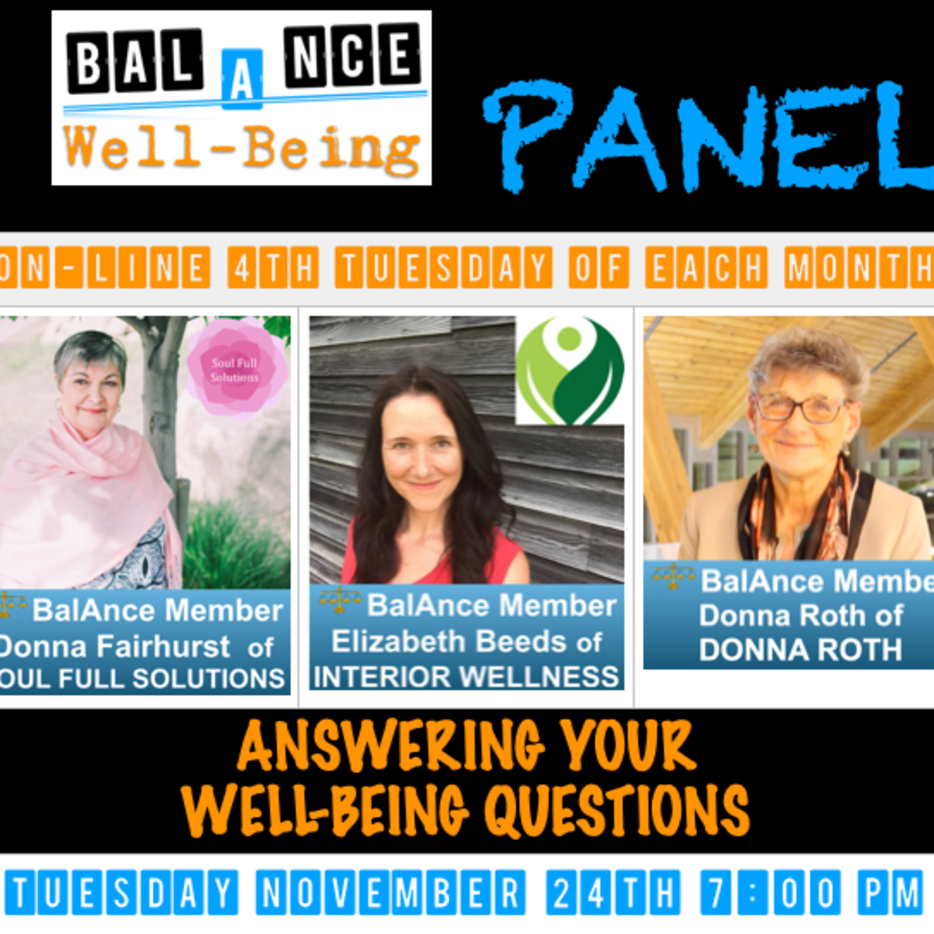 BalAnce Well-Being PANEL Nov 2020 “Answering your Well-Being Questions" episode artwork