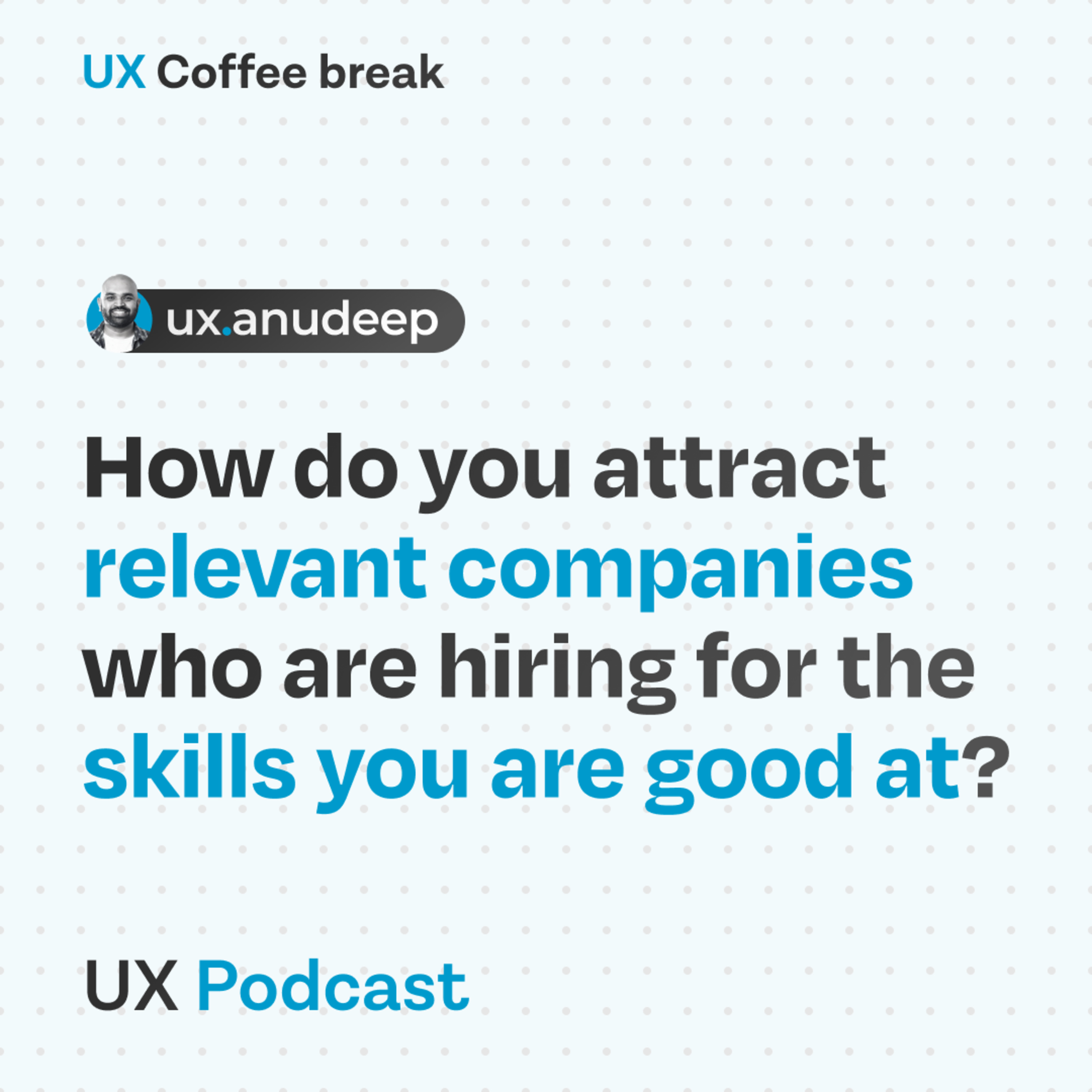 UX Coffee break with UX Anudeep