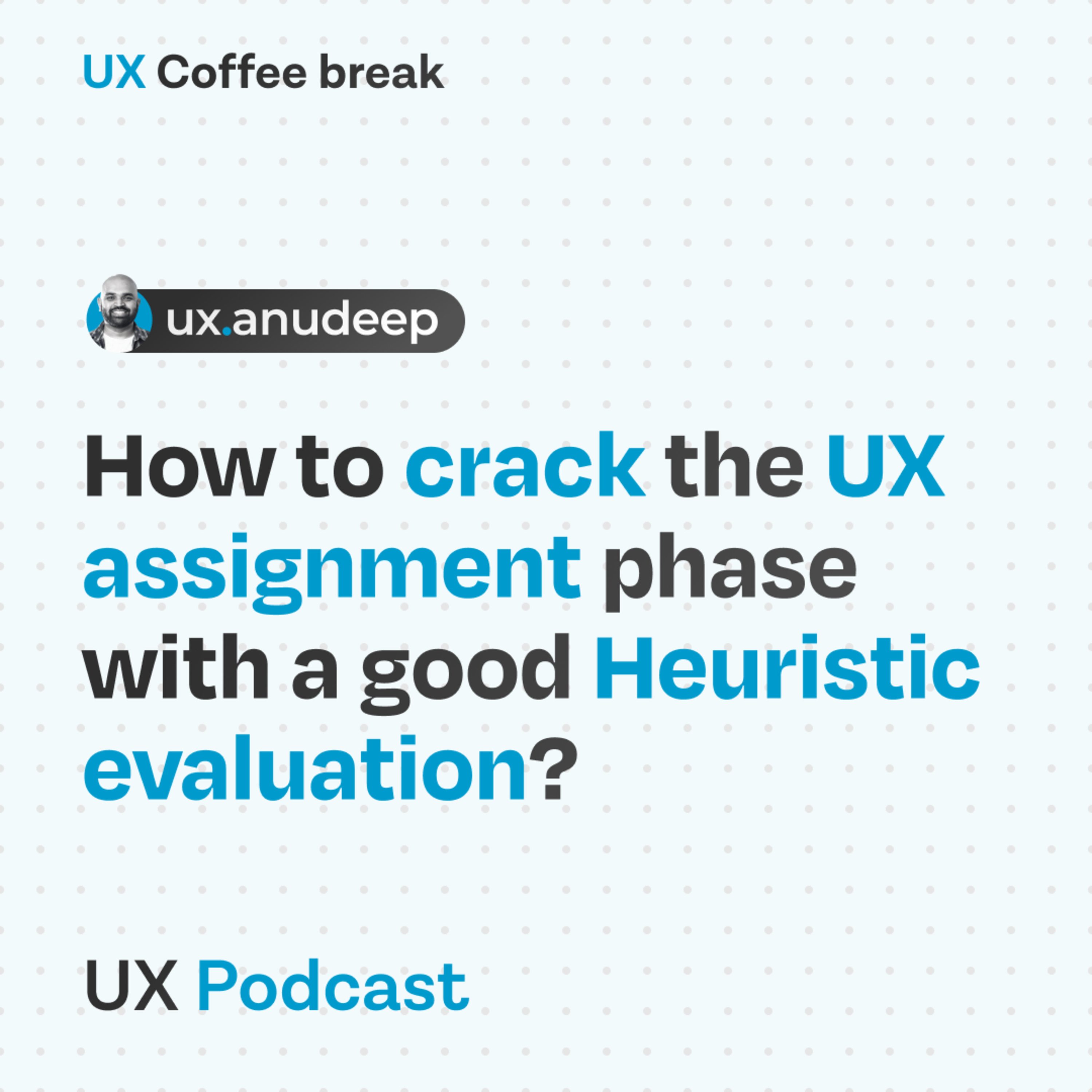 UX Coffee break with UX Anudeep